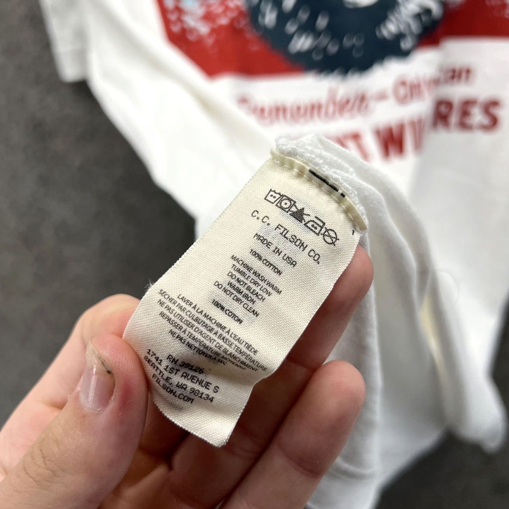 Filson Filson Shirt Mens Medium White Smokey Bear Prevent Wildfires Graphic Tee USA Shirt Size US M / EU 48-50 / 2 - 2 Thumbnail