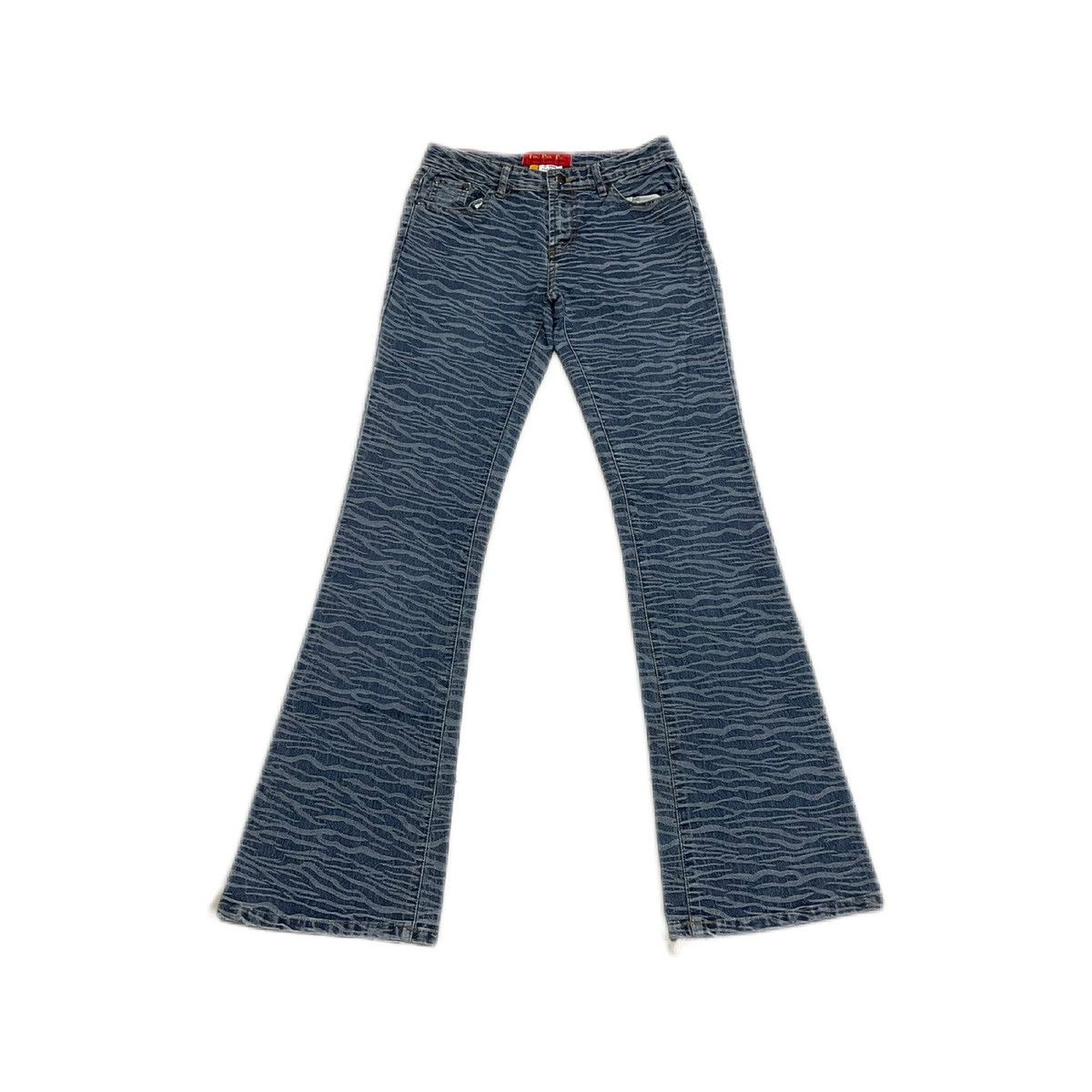 Hysteric Glamour × Japanese Brand × Seditionaries 🔥Sick Y2K Pantomine Flared Denim Tiger Printed Size US 29 - 1 Thumbnail