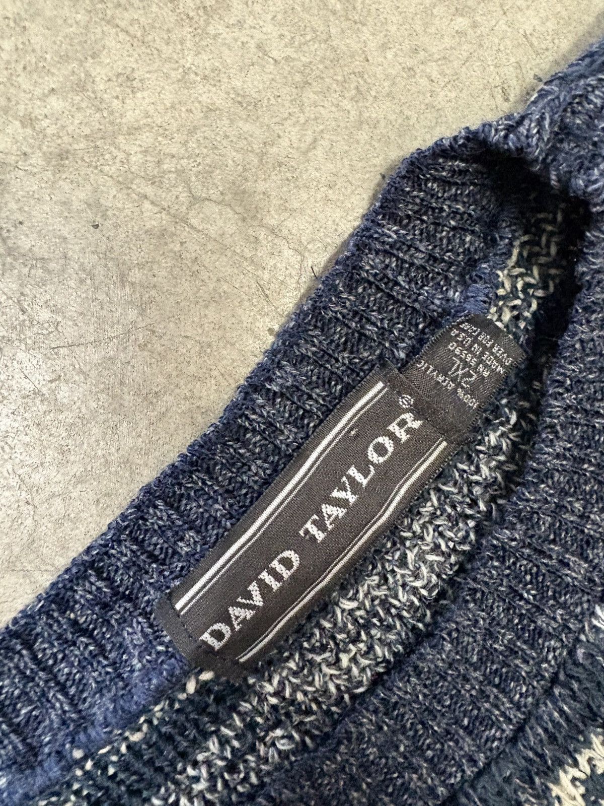 David Taylor Vintage David Taylor Knit Sweater Size US XXL / EU 58 / 5 - 4 Thumbnail