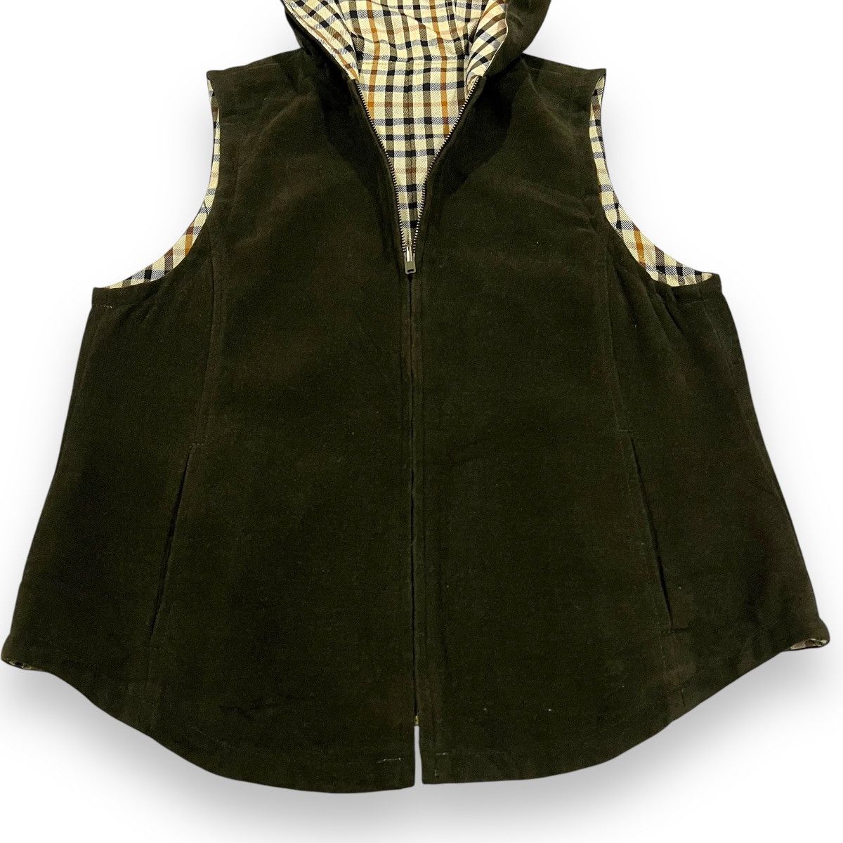 DAKS DAKS LONDON NOVACHECK REVERSIBLE VEST HOODIE Size US M / EU 48-50 / 2 - 4 Thumbnail