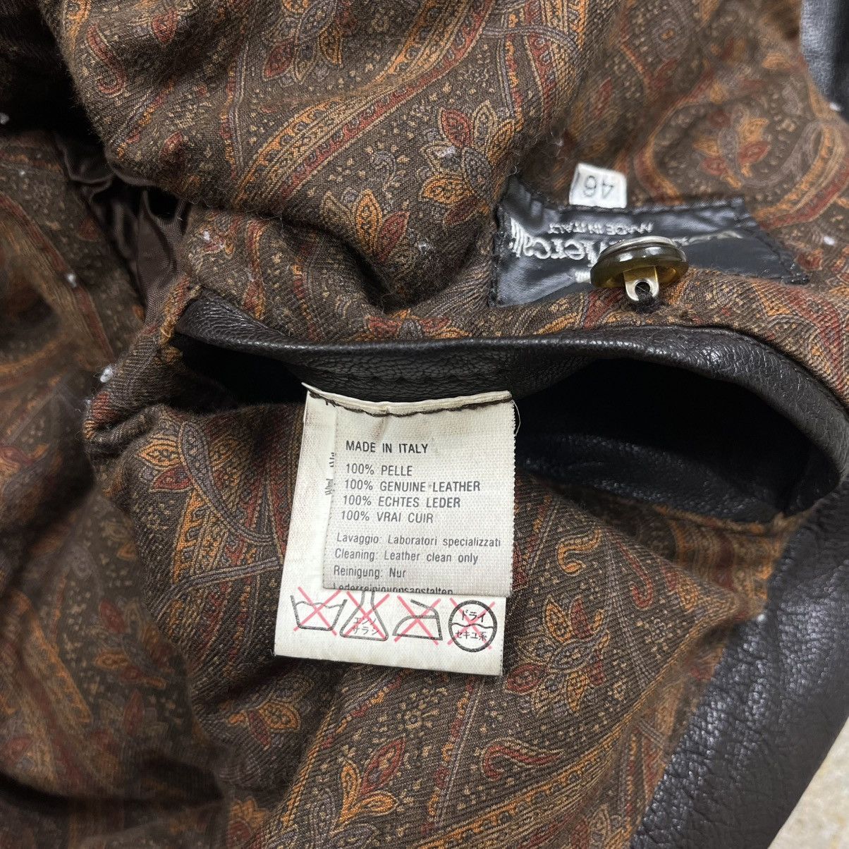 Vintage Remo mercalli multi pocket leather jacket like cp company Size US S / EU 44-46 / 1 - 8 Thumbnail