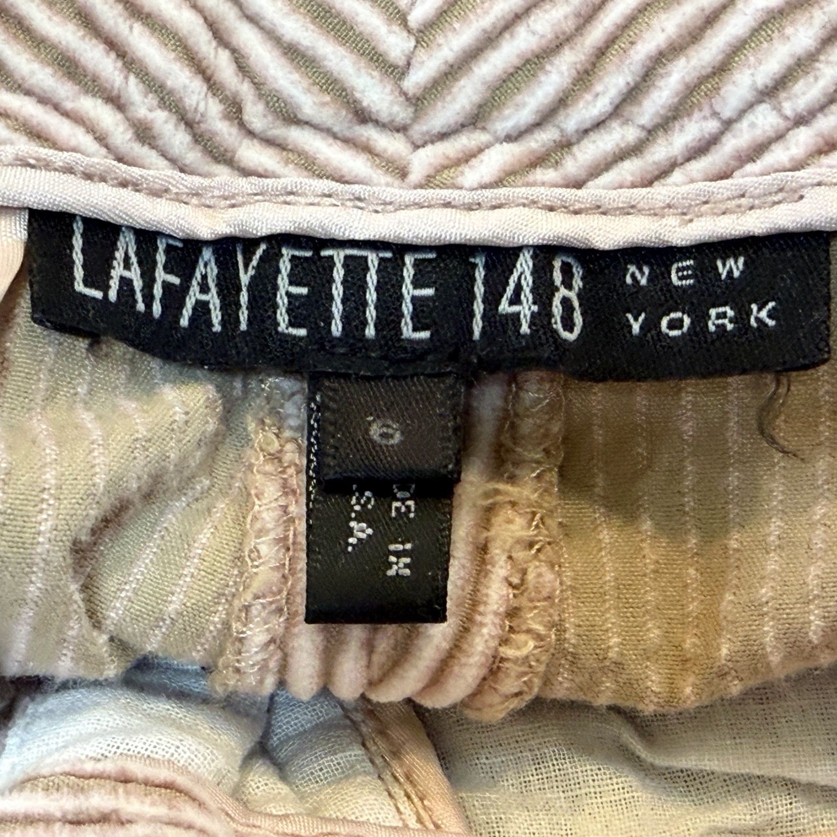 Pinko Lafayette 148 Corduroy Pants Womens Size 6 Pink Wide Leg 100% Cotton Mid Rise Dress Pants Preppy Size 28" / US 6 / IT 42 - 6 Thumbnail