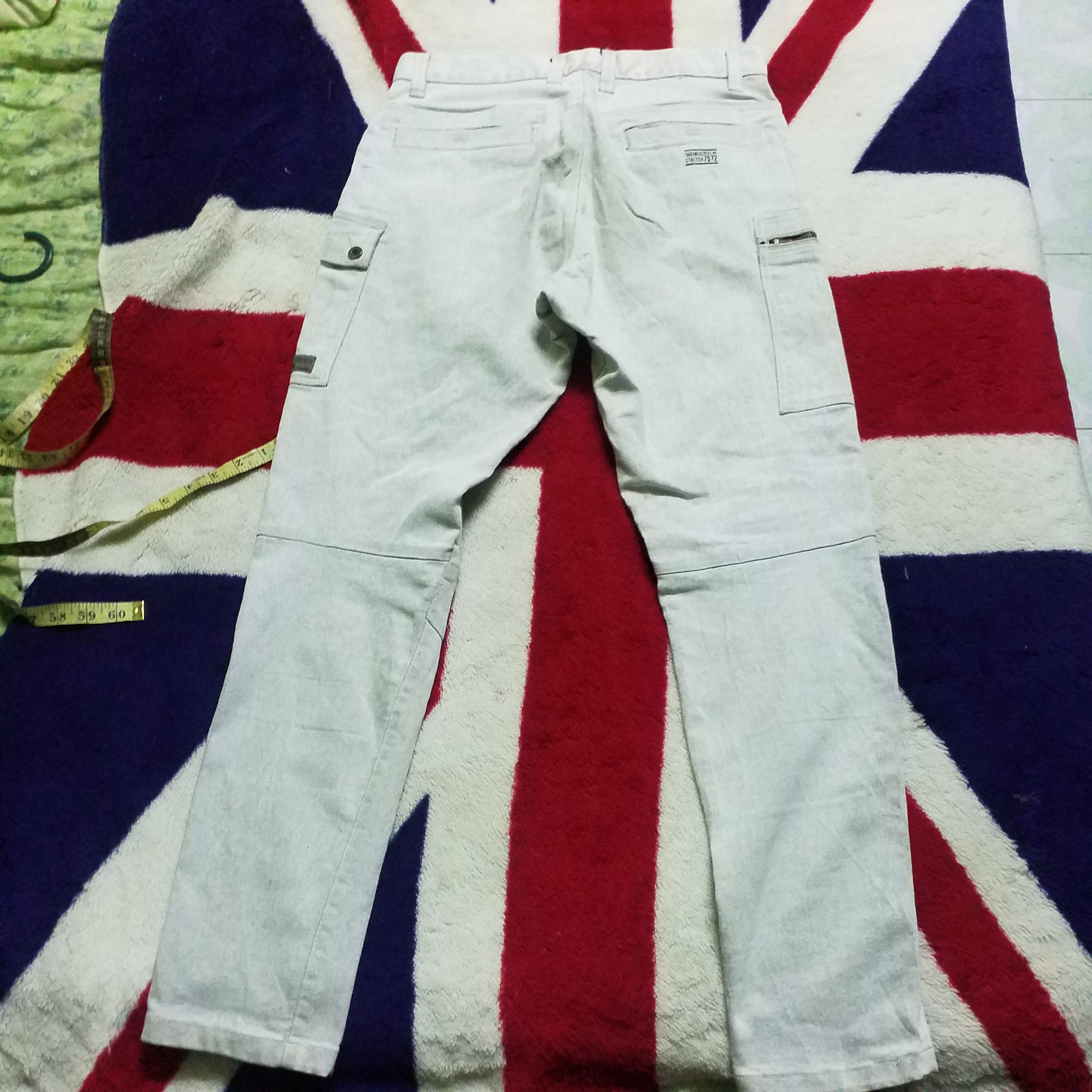 Japanese Brand ELASTIC JEANS CARGO Size US 33 - 8 Thumbnail