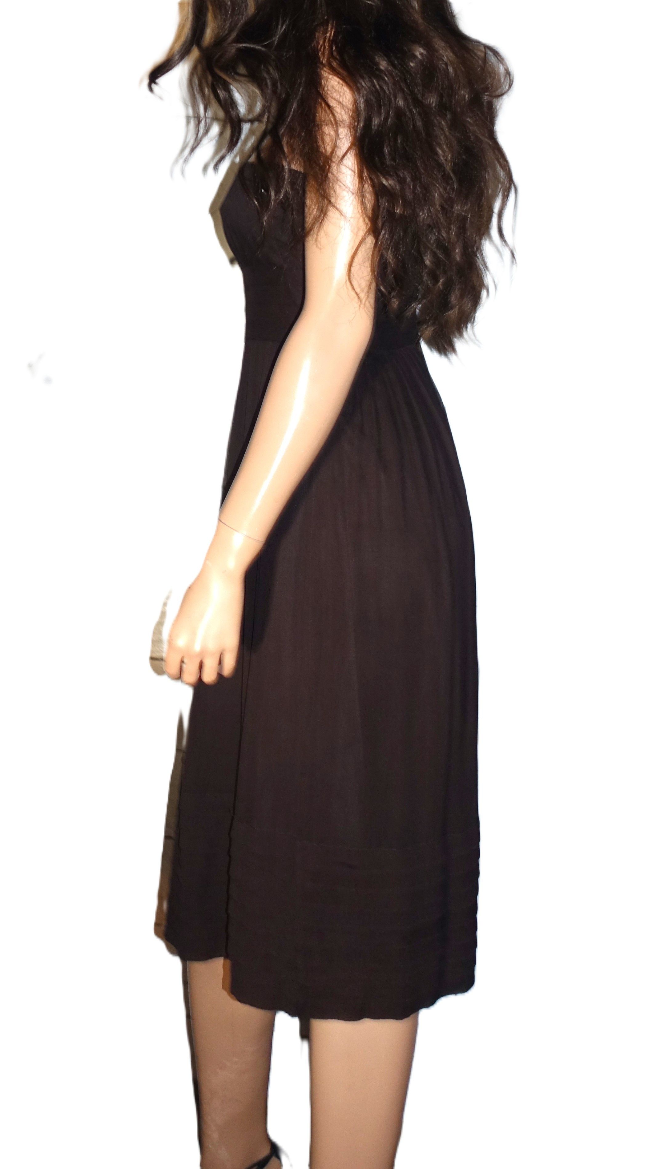 J.Crew J. Crew Brown Silk Strapless Dress 2 Size XS / US 0-2 / IT 36-38 - 4 Thumbnail