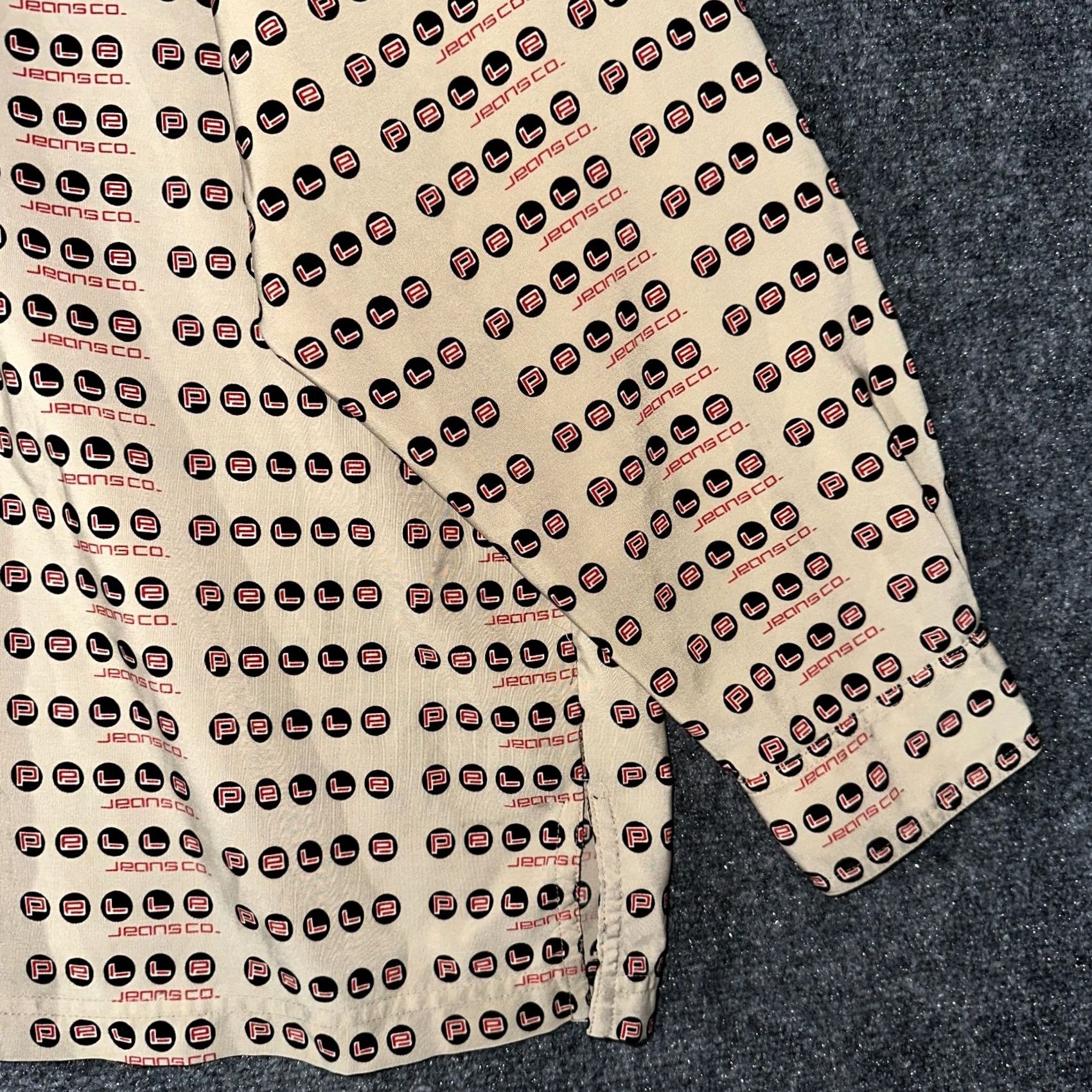 Pelle Pelle VINTAGE Pelle Pelle Shirt Mens XXL Logo Print Button Up Long Sleeve Pocket Size US XXL / EU 58 / 5 - 3 Thumbnail