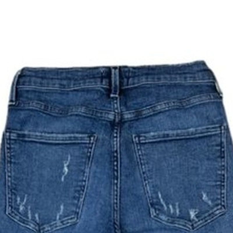 Agolde AGOLDE Sophie Crop Distressed Blue Jeans - Size 27 Size 27" / US 4 / IT 40 - 3 Thumbnail