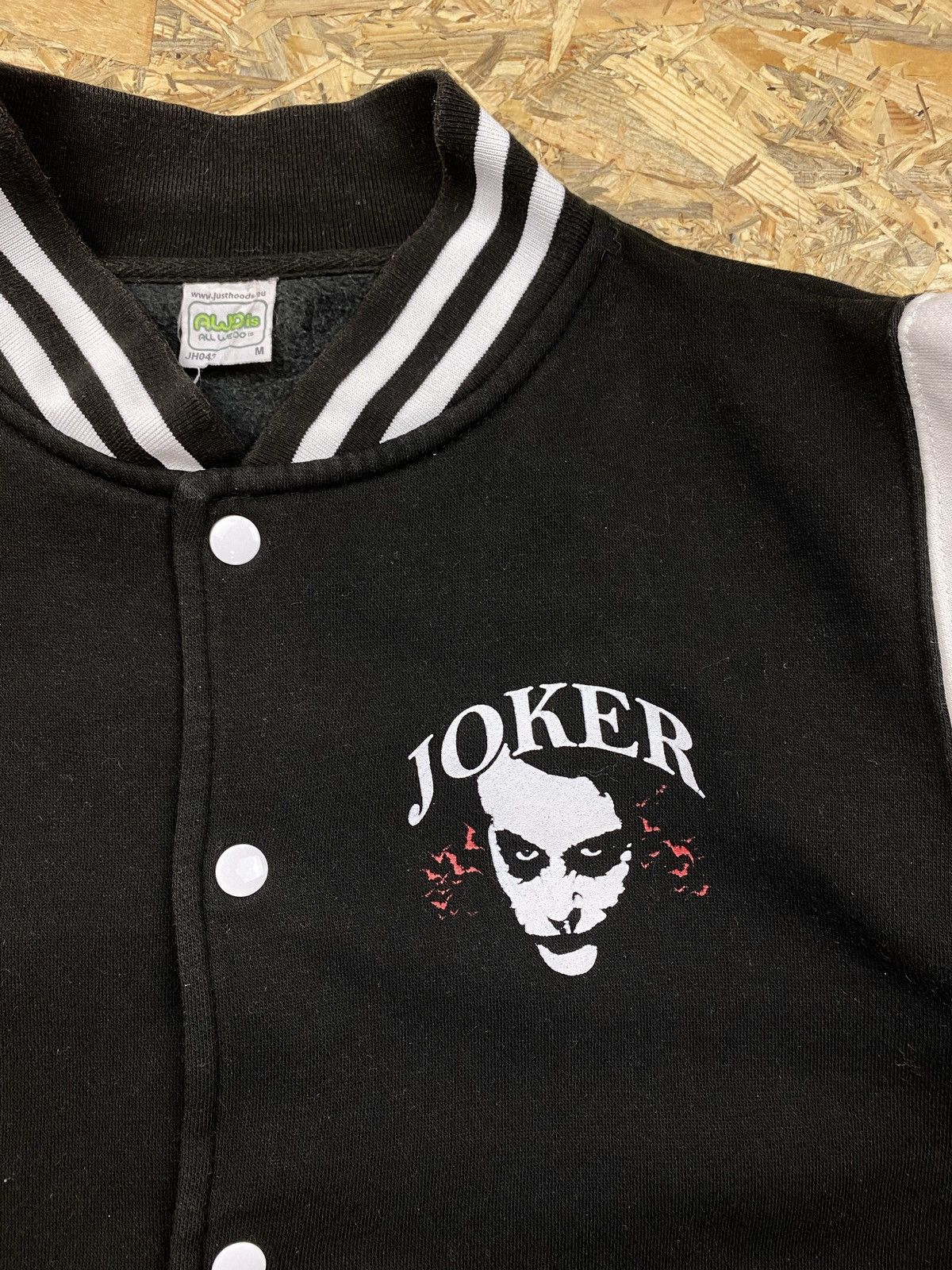 Movie Joker Dark Knight Zip Baseball Hoodie Why So Serious? | Grailed