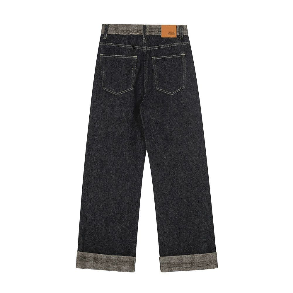 Jean American retro cleanfit patchwork plaid jeans Size US 32 / EU 48 - 2 Thumbnail