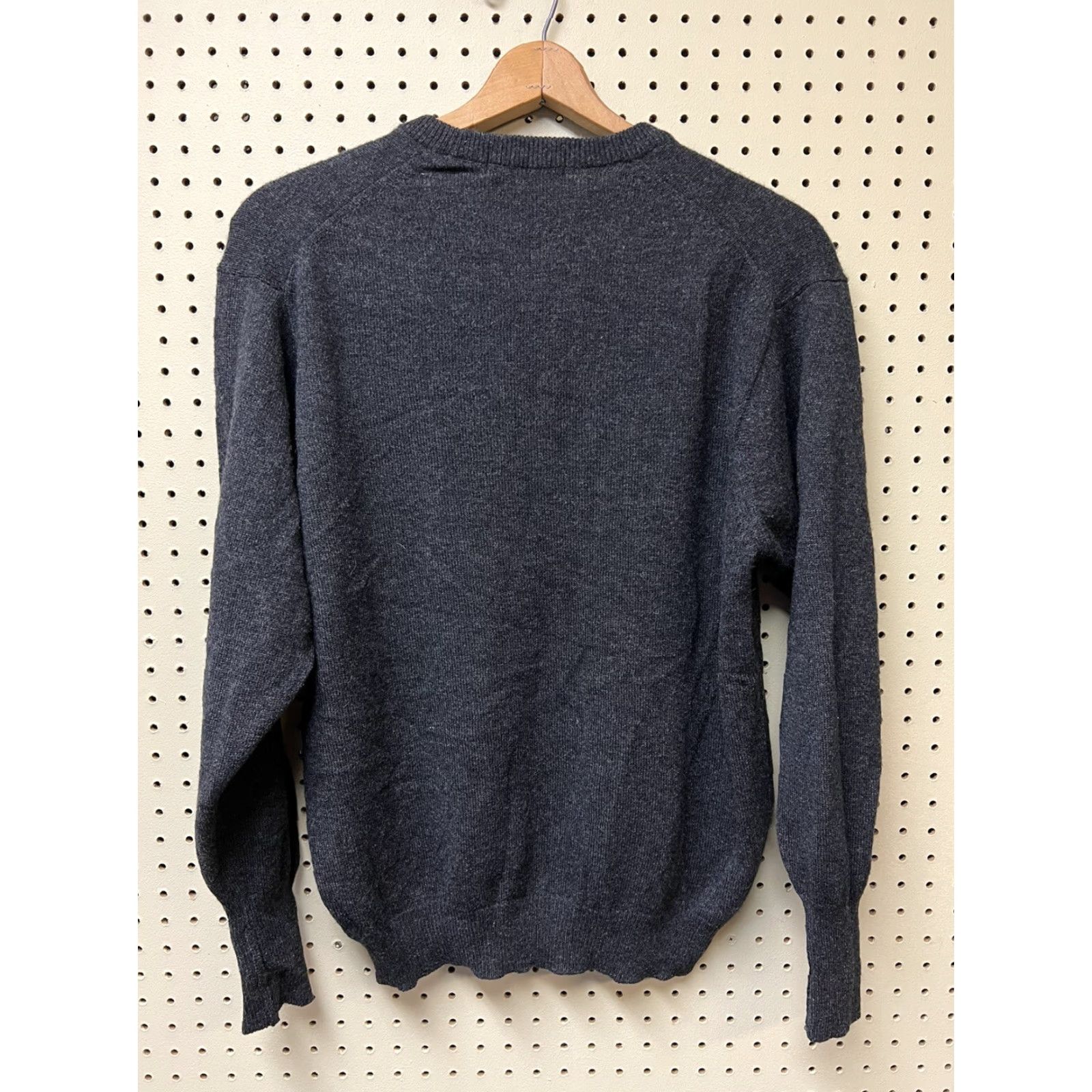 Vintage Mens Medium Marks & Spencers Gray Crewneck Lambswool Sweater St Michael 40 Mens Pullover Wool Gray M St Michael 40 Size US M / EU 48-50 / 2 - 2 Thumbnail