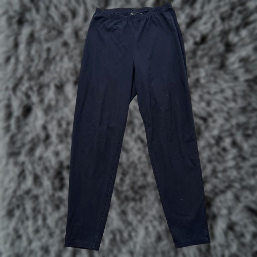 Vintage Women with Control Pants 1XT Plus Tall Minimalist Blue Elastic Comfort Workwear Pants Size 40" / US 18 - 1 Thumbnail
