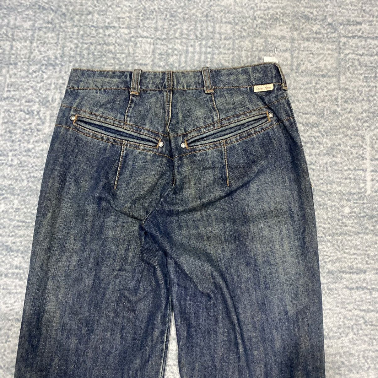 Calvin Klein × Vintage Sick☠️ CK Utility Baker Pants Jeans Loose 80s Size US 32 / EU 48 - 14 Thumbnail