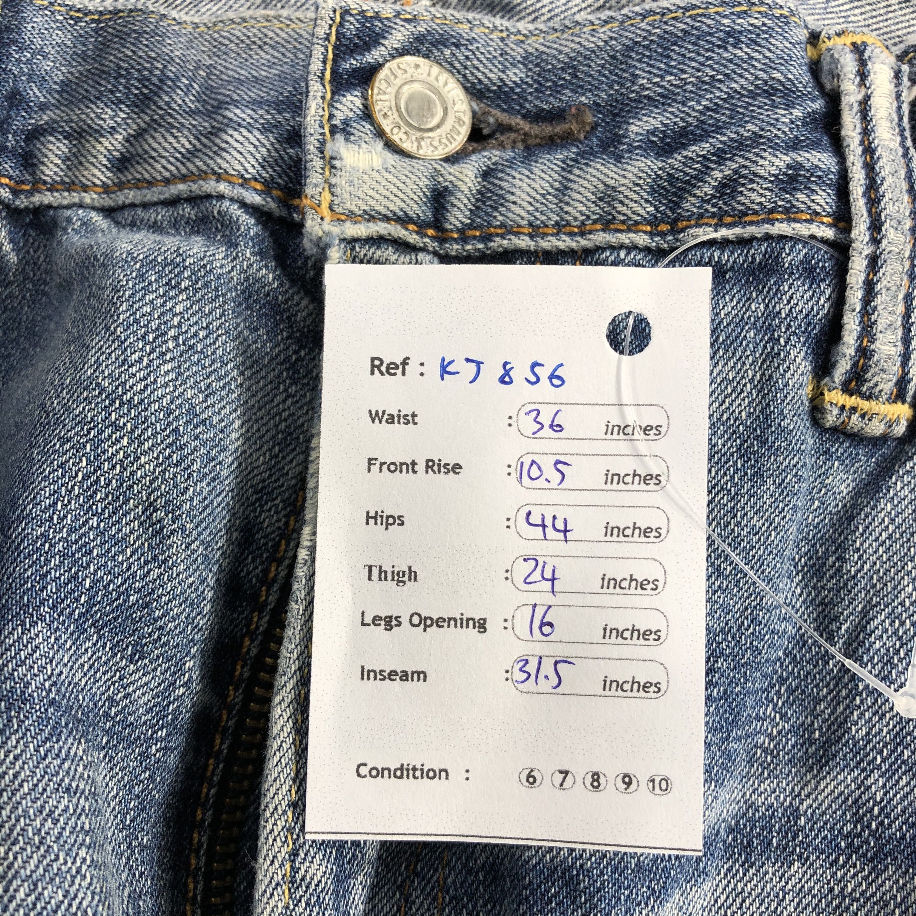 Levi's Vintage Levis 502 Jeans Faded Blue Denim KJ856 Size US 34 / EU 50 - 14 Thumbnail