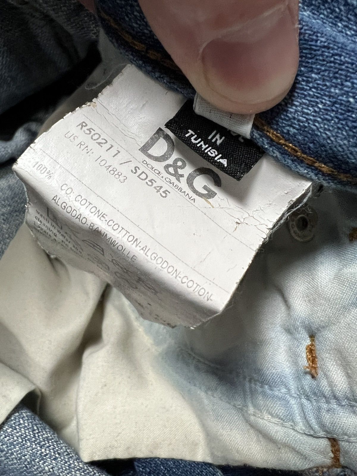 Dolce & Gabbana Vintage Dolce Gabbana D&G luxury men’s jeans Size US 31 - 8 Thumbnail