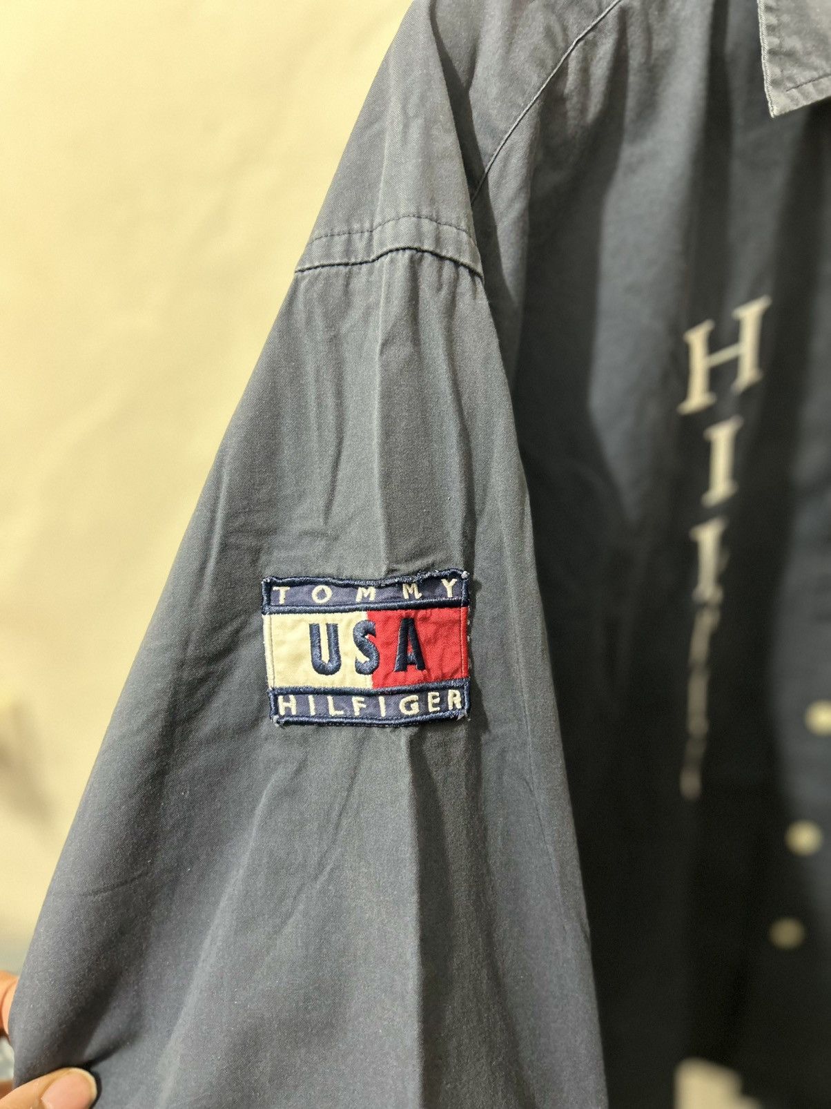 Tommy Hilfiger Tommy Hilfiger Button Up **Style Worn By 2Pac** Vintage 90s Size US L / EU 52-54 / 3 - 4 Thumbnail