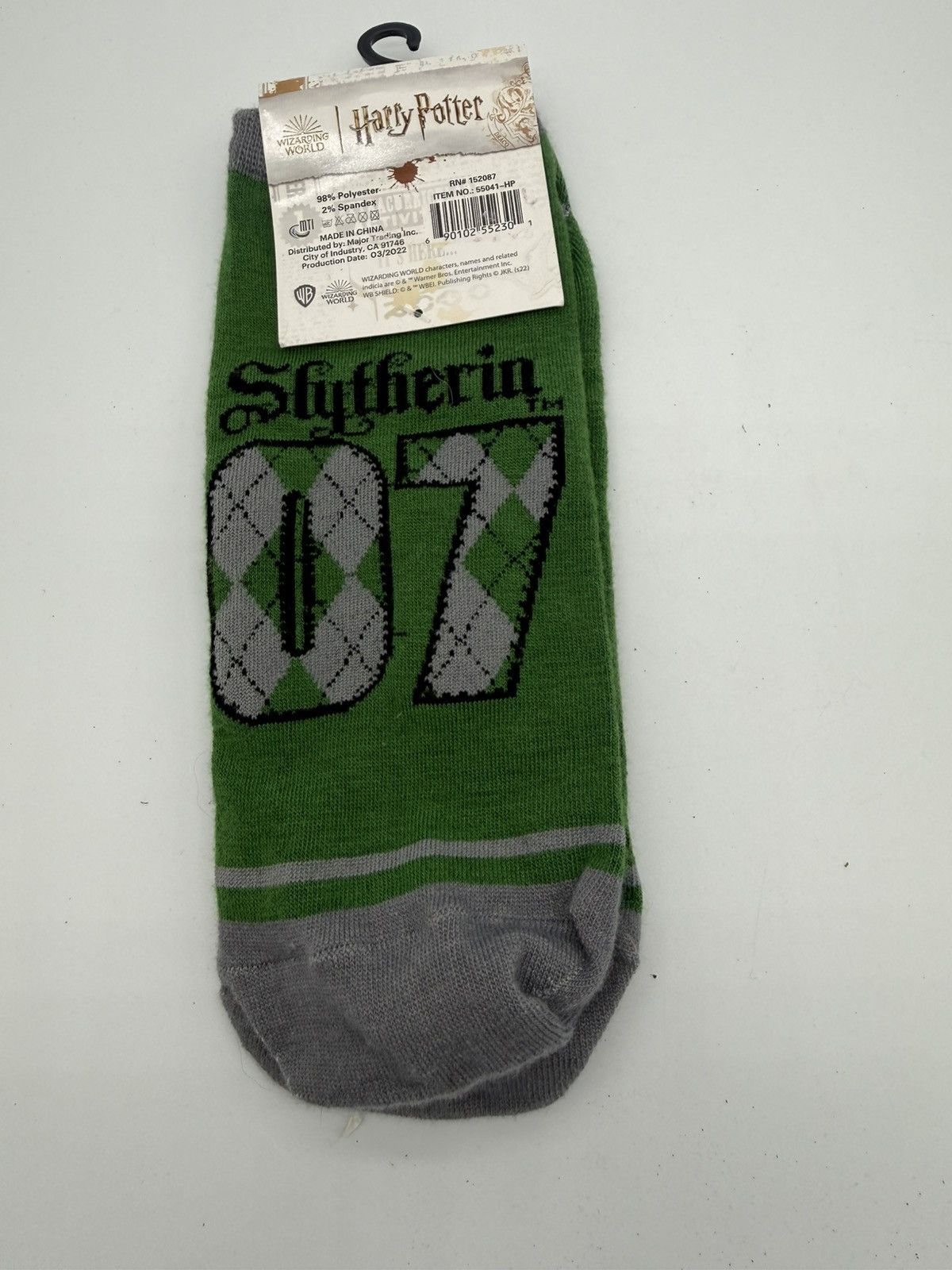Other Harry Potter Slytherin 07 Ankle High Socks Green Woman 9-11 Size ONE SIZE - 5 Thumbnail