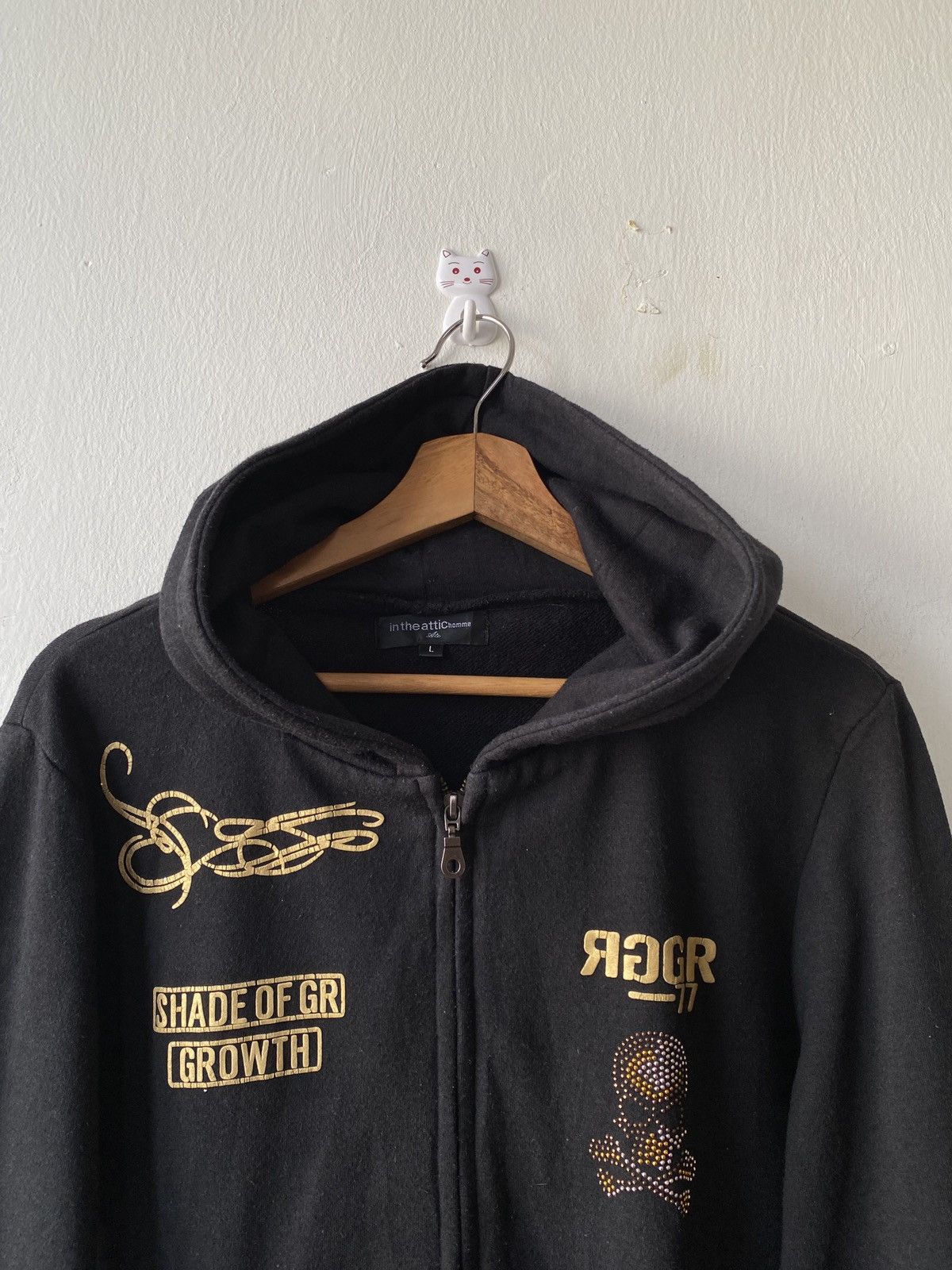 In The Attic × Japanese Brand In The Attic Homme Skull Design Zipper Hoodie Size US M / EU 48-50 / 2 - 5 Thumbnail