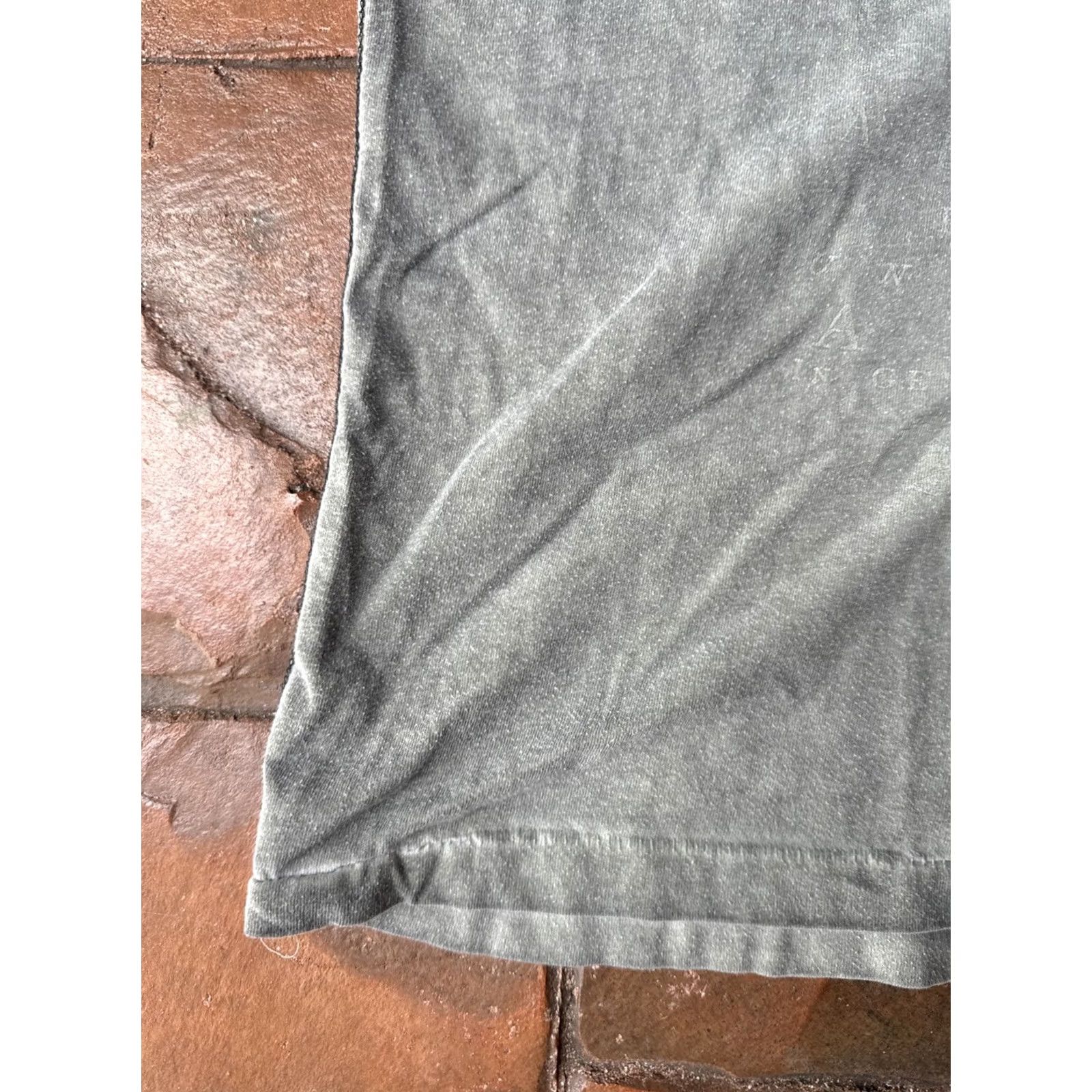 Route 66 VINTAGE Route 66 T-Shirt Mens L Gray Y2K Star Embroidered Cyber 90s Retro Skater Pattern Striped Short Sleeve Crew Neck Knit Cotton◇ Size US L / EU 52-54 / 3 - 7 Thumbnail