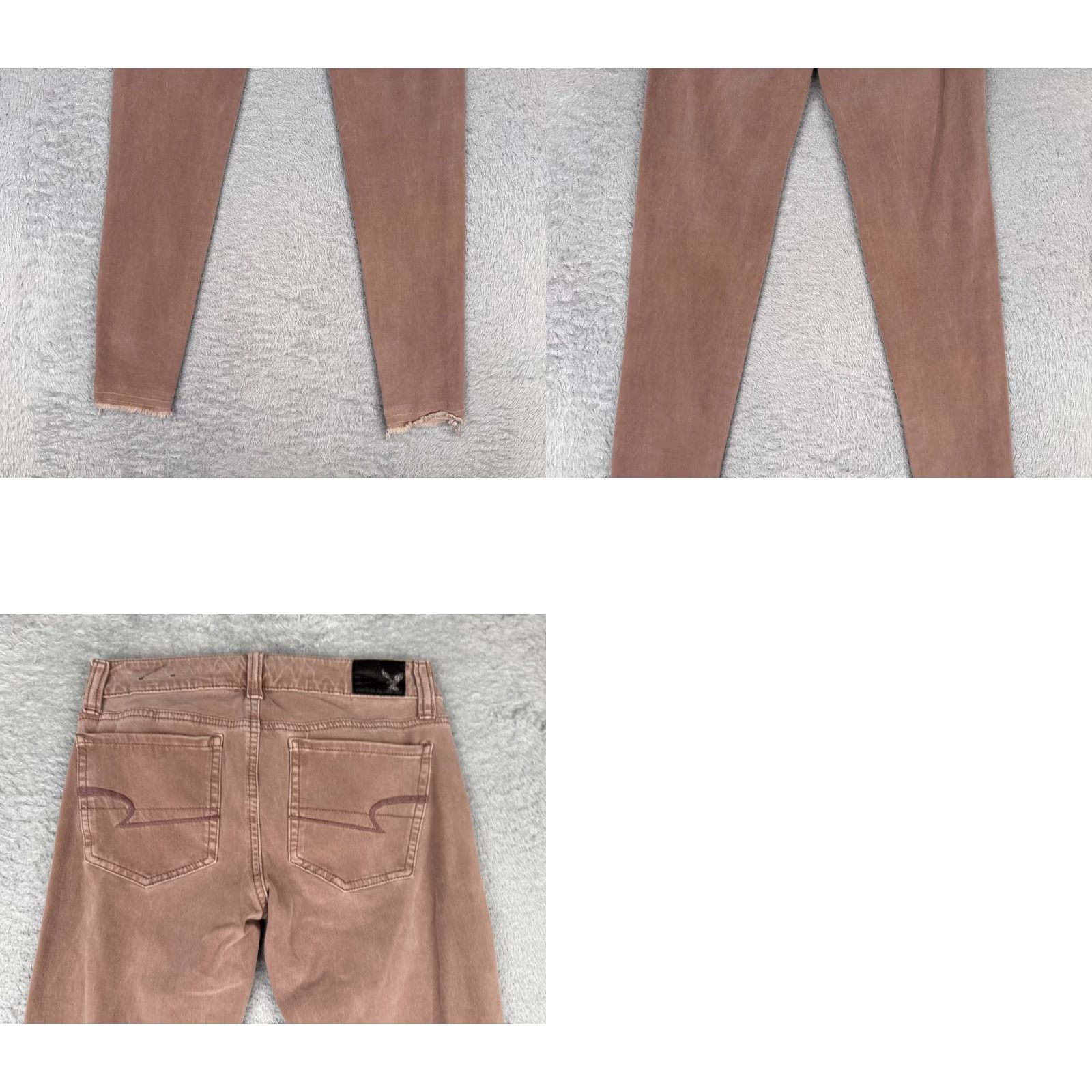 American Eagle Outfitters American Eagle Outfitters Jeans Women 0 Blush Jegging Skinny Raw Hem Stretch 360 Size 25" / US 0 / IT 36 - 10 Thumbnail