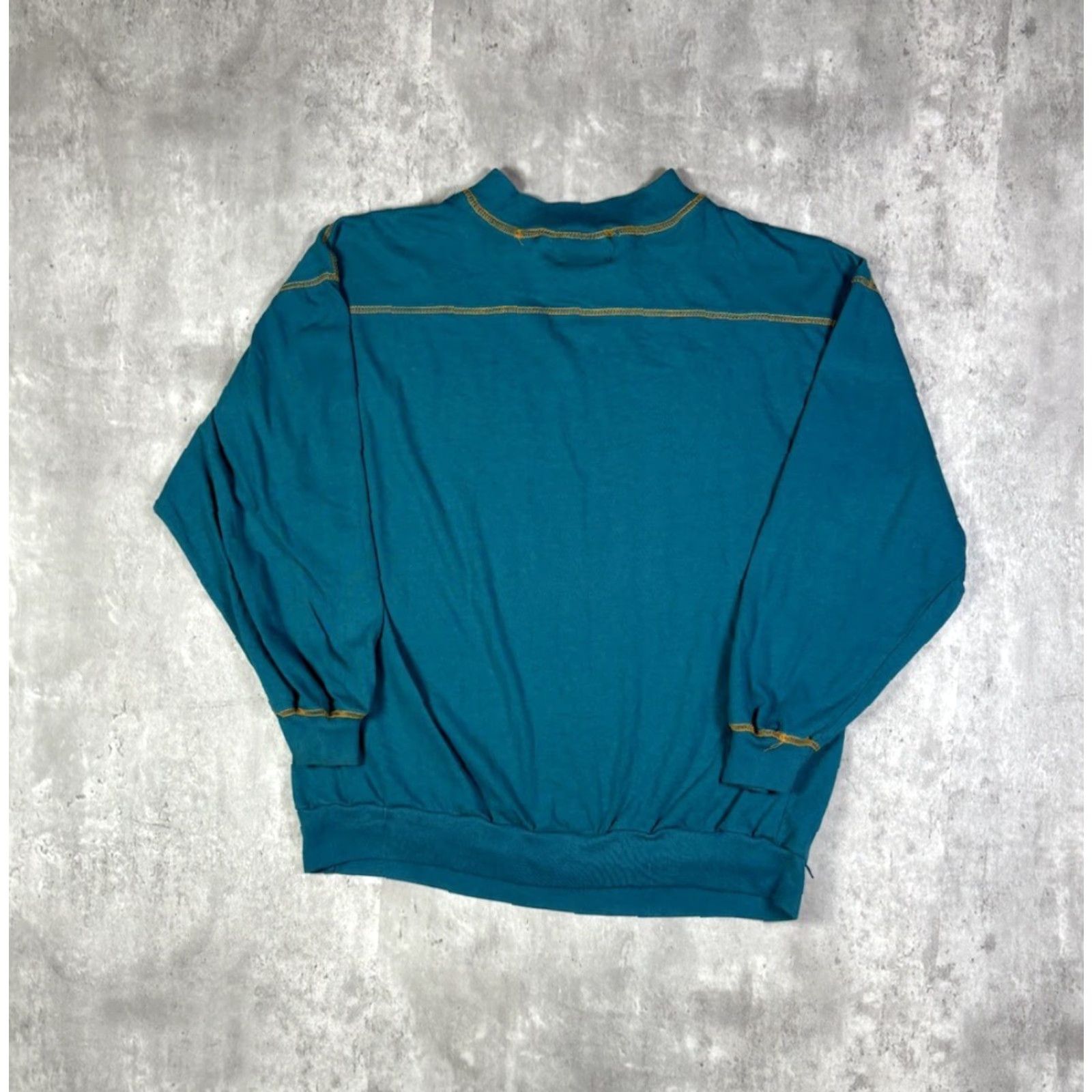 Vintage VINTAGE 90s Outdoors Nature Long sleeve Graphic T-Shirt Gatino M Blue Cotton Men Crew Neck Shirt Pants? Wait. Size US M / EU 48-50 / 2 - 6 Thumbnail