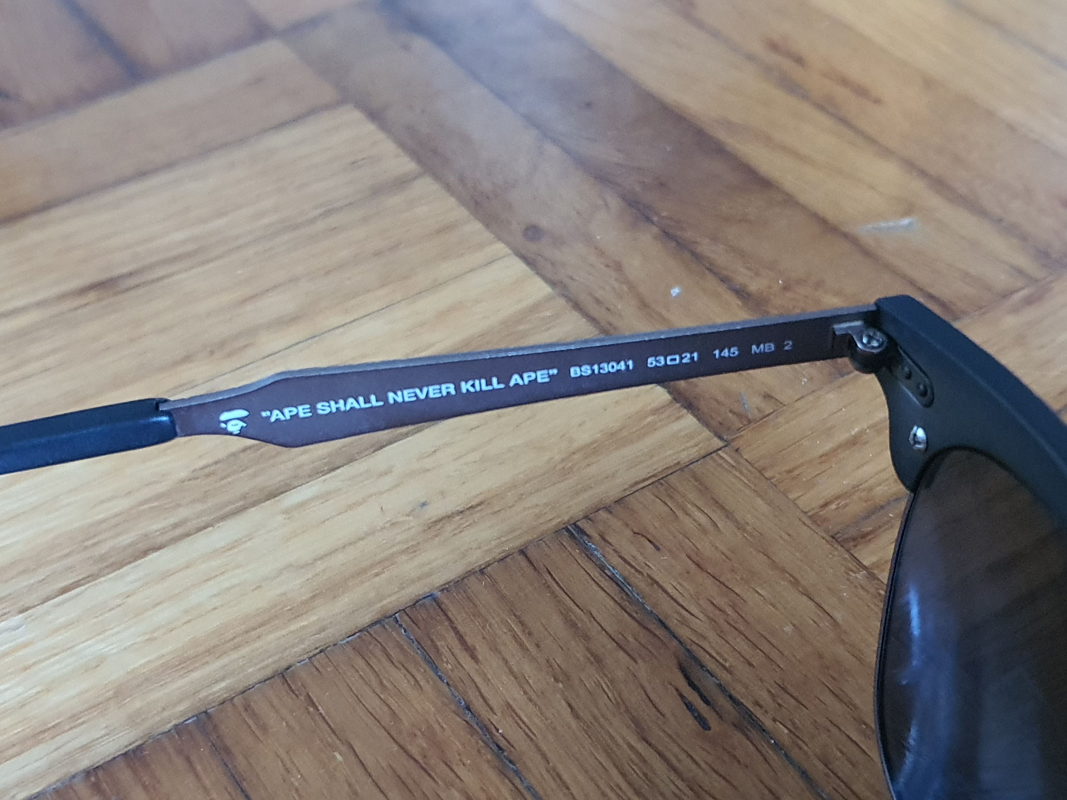 Bape Clubmaster Sunglasses Glasses w OG Camo Case (BS13041) Size ONE SIZE - 8 Thumbnail