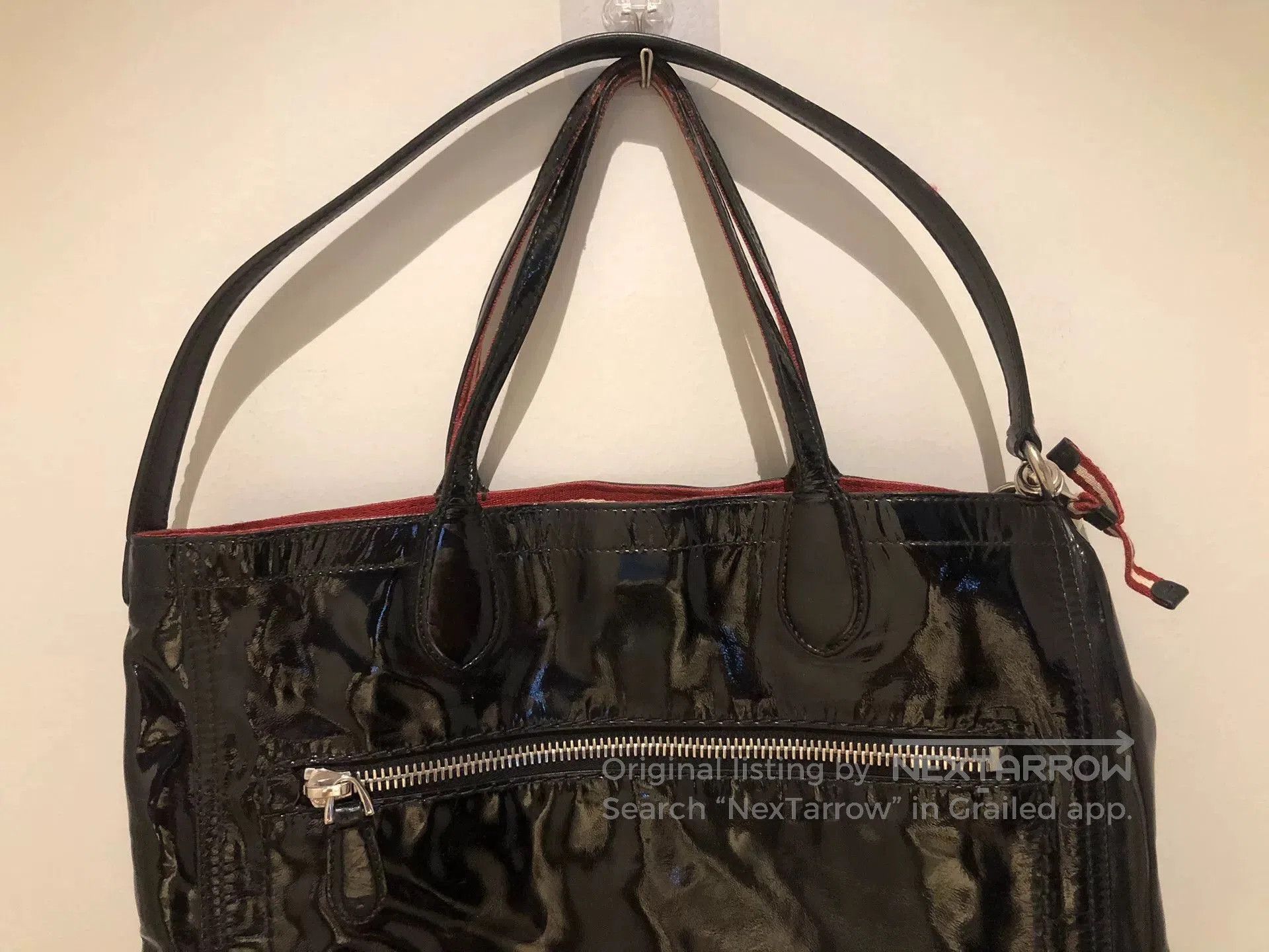Bally Bally Black Patent Leather Tote Shoulder Bag. Size ONE SIZE - 3 Thumbnail