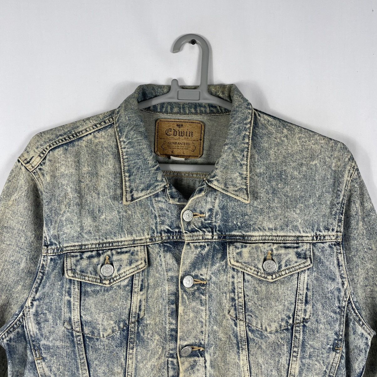 Designer × Edwin × Vintage 🔥Trash🔥Vintage Edwin 5464 Stone Washed Trucker Denim Jacket Size US M / EU 48-50 / 2 - 2 Thumbnail