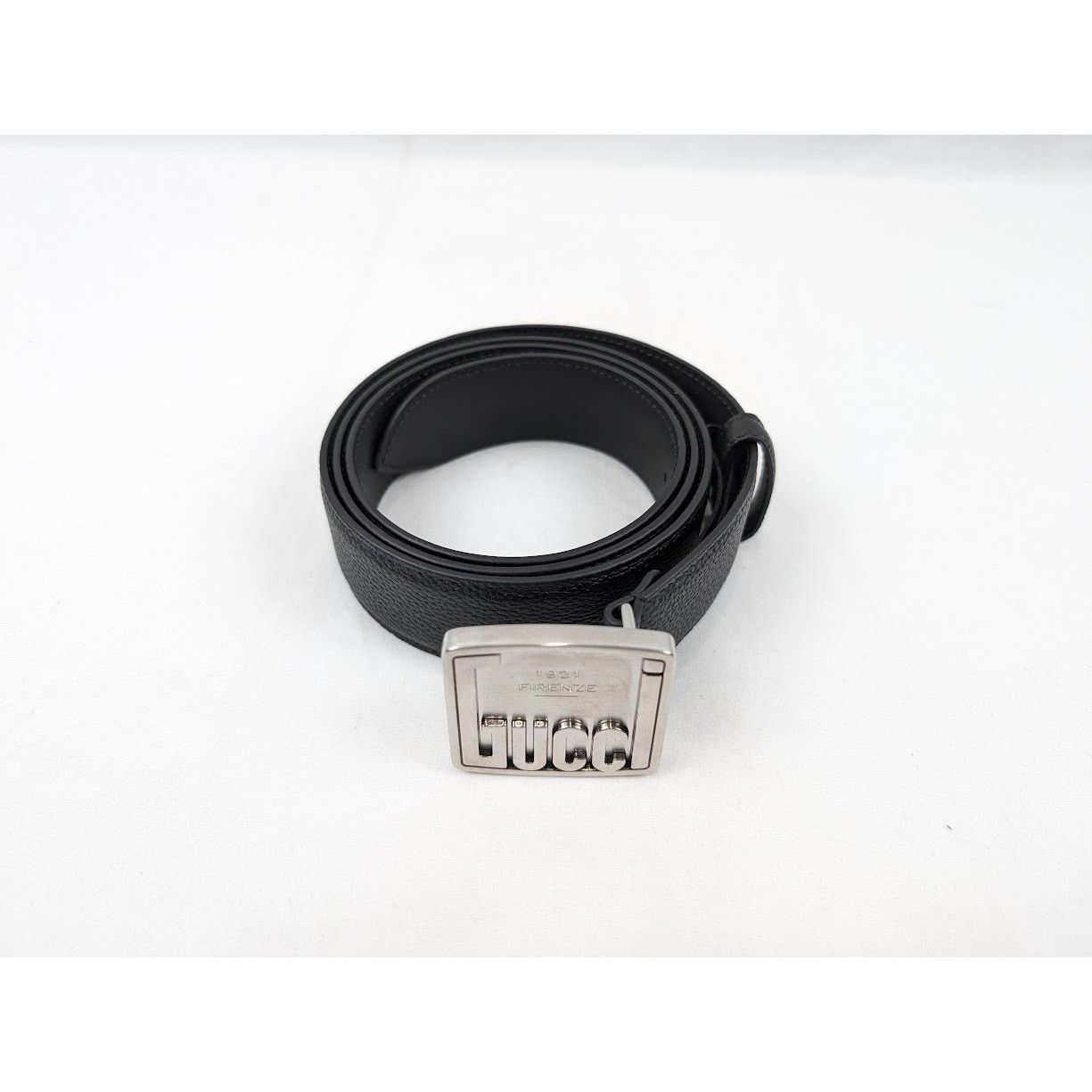 Gucci o1rshd1 Size: 105 CM / Logo Plate Belt in Black Size 42 - 2 Thumbnail