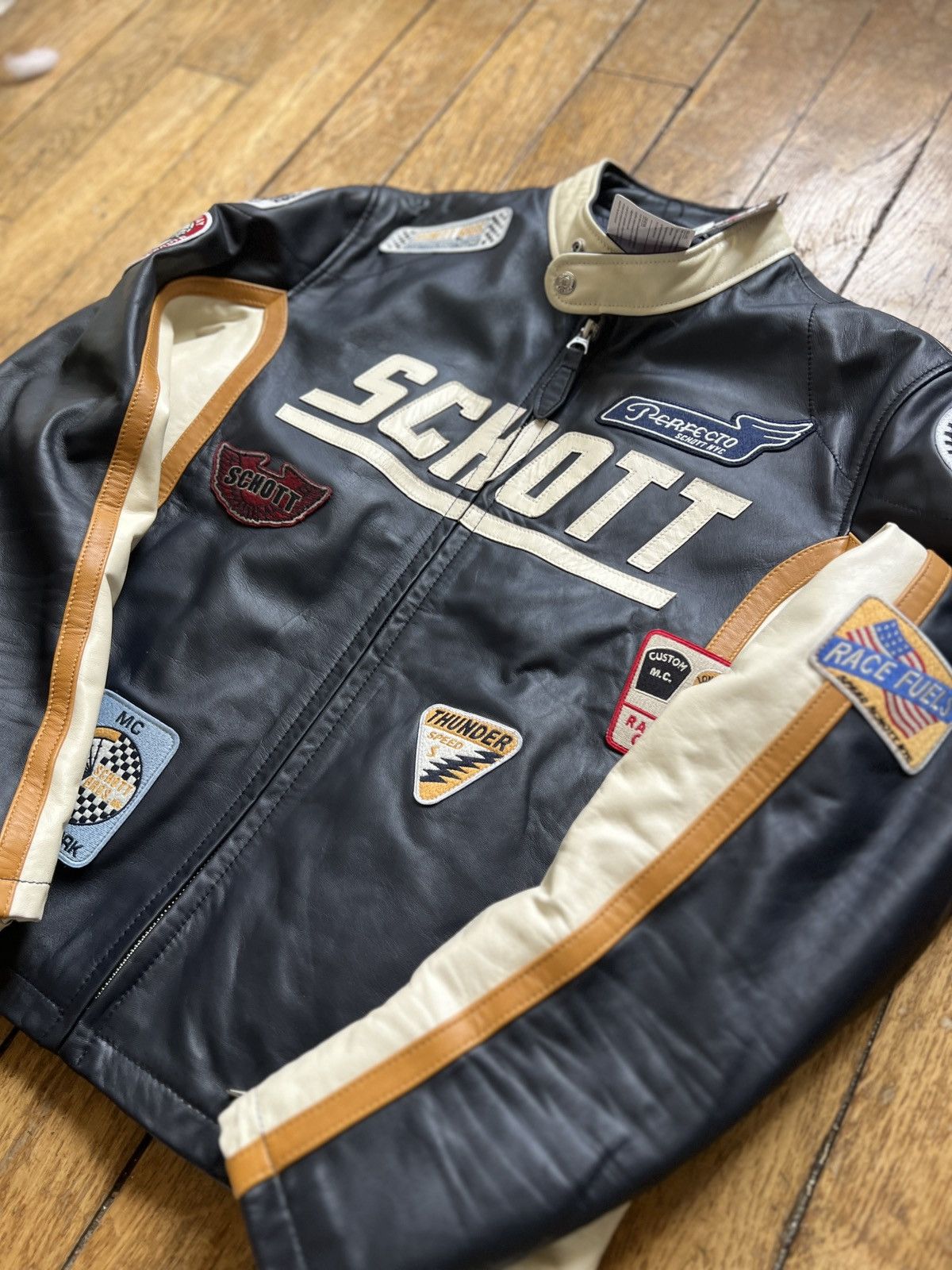 Schott JACKET RACE MOTOR SCHOTT Size 48L - 3 Thumbnail