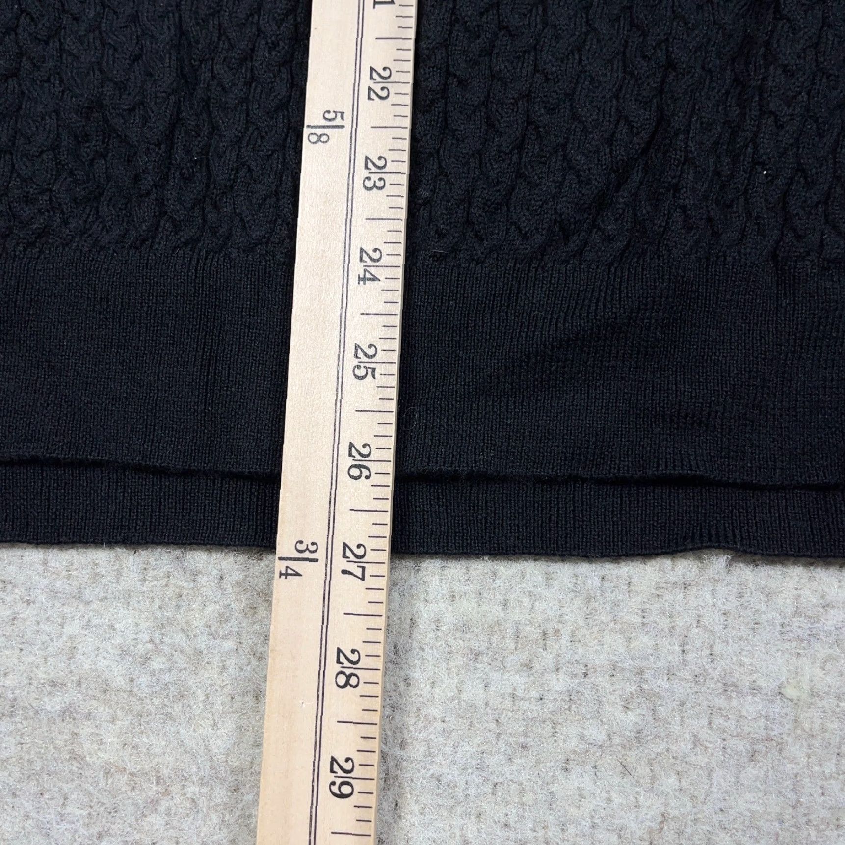 Jos. A. Bank Jos A Bank Sweater Men XL Black Merino Wool Cable Knit Crewneck Grandpa Solid Size US XL / EU 56 / 4 - 6 Thumbnail