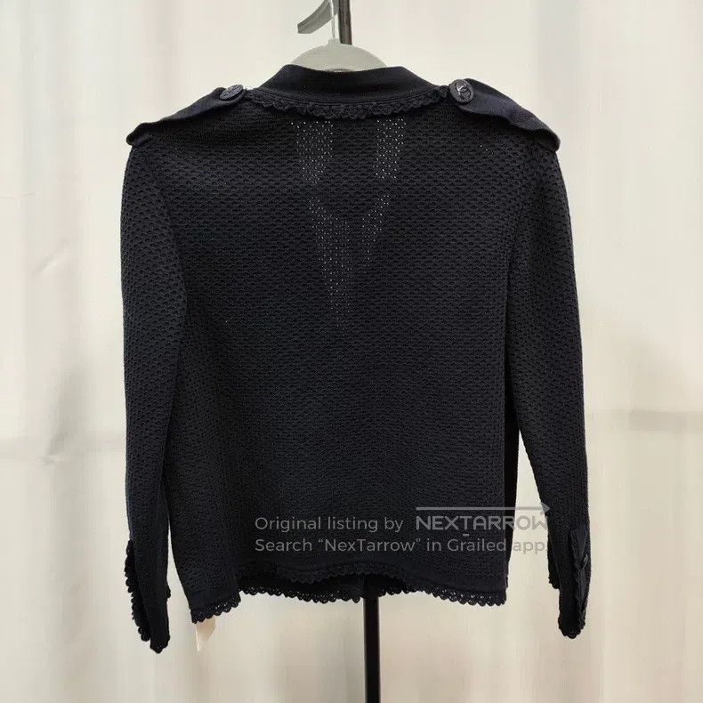 Chanel Chanel Dark blue V-neck four-pocket knitted jacket Size XS / US 0-2 / IT 36-38 - 2 Thumbnail