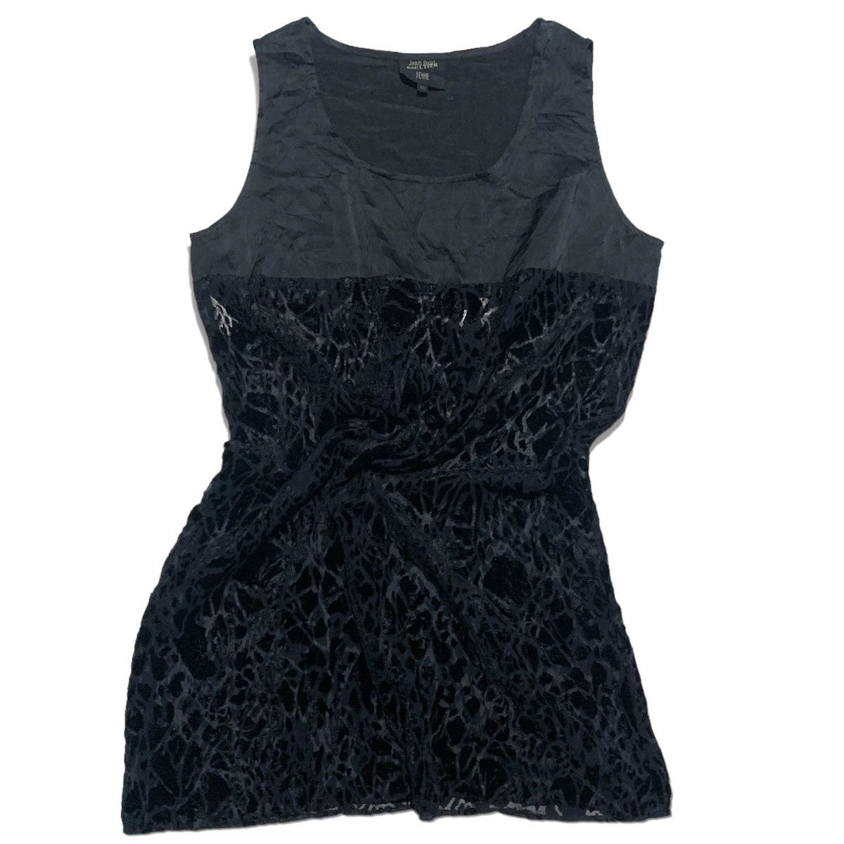 Jean Paul Gaultier Jean Paul Gaultier Femme Velvet Lace Dress Size L / US 10 / IT 46 - 2 Thumbnail
