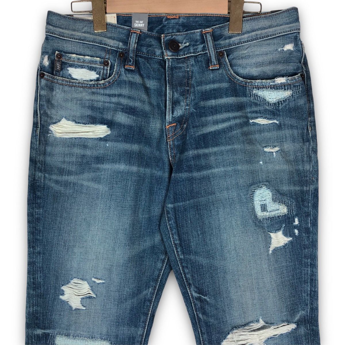 Abercrombie & Fitch Vintage Abercrombie and Fitch Distressed Womenswear Denim Size 33" - 2 Thumbnail