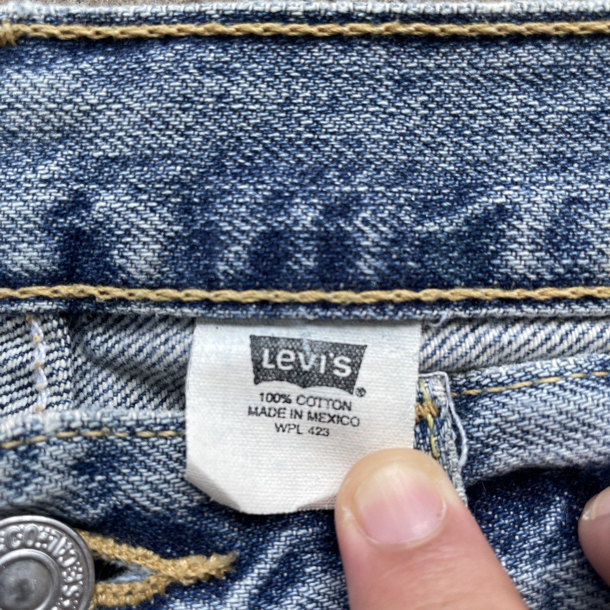 Jean × Levi's × Vintage Vintage Levi’s Fly Button Denim Jeans Pants Faded W32 Size US 32 / EU 48 - 8 Thumbnail