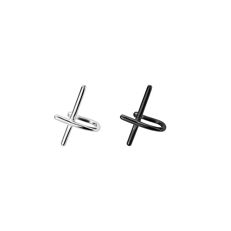Jewelry × Sterling Silver One pairs Future Earrings Gothic Punk Chrome Jewelry Spike Size ONE SIZE - 6 Thumbnail