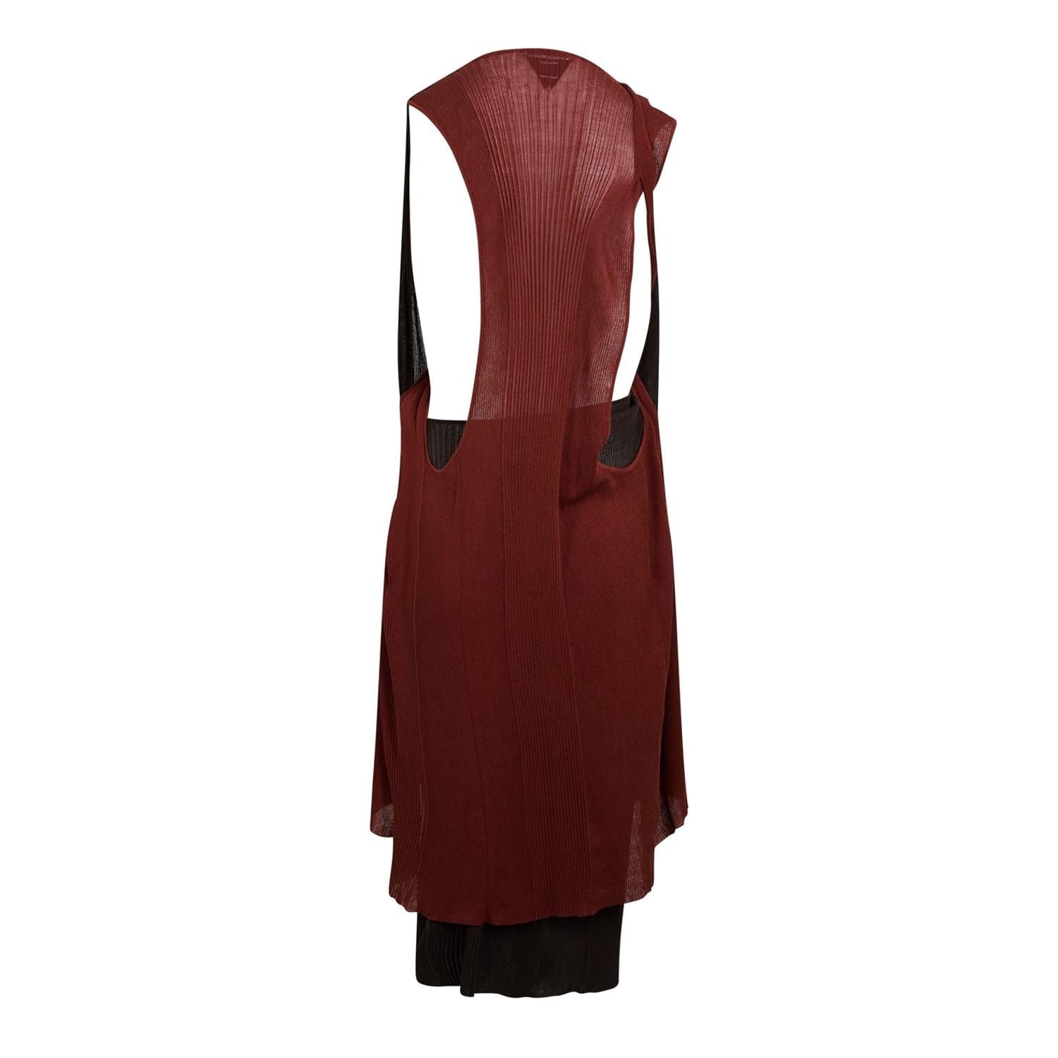 Bottega Veneta Bottega Veneta Sheer Halter Neck Midi Slip Dress in Brown Size M / US 6-8 / IT 42-44 - 2 Thumbnail