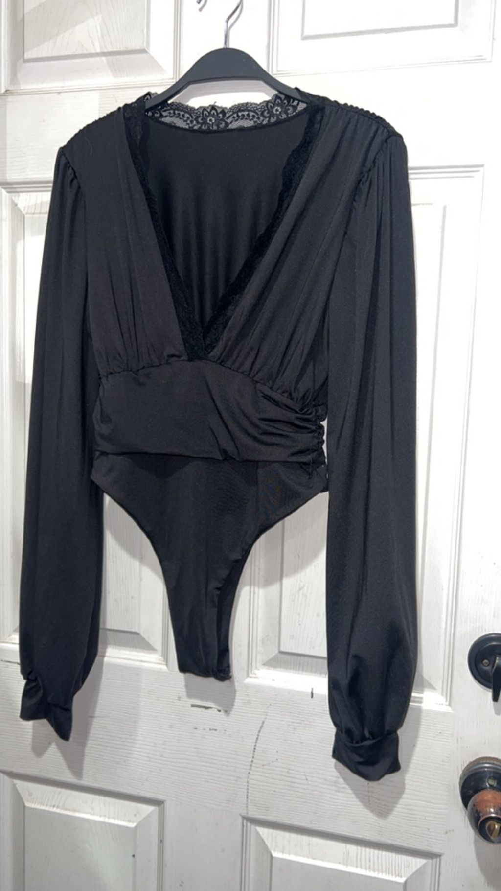 Other Women's Unbranded Black Long Sleeve Bodysuit XL Size XL / US 12-14 / IT 48-50 - 2 Thumbnail