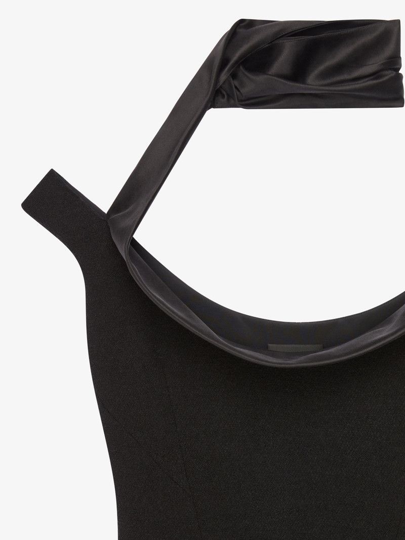 Givenchy o1w1db10326 Neck Tie Hirondelle Dress in Black Size XS / US 0-2 / IT 36-38 - 5 Thumbnail