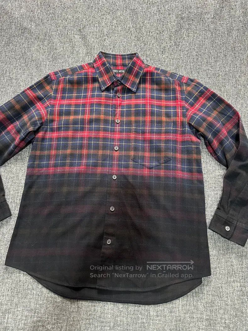 Issey Miyake Issey Miyake Plaid Gradient Shirt Size S / US 4 / IT 40 - 4 Thumbnail