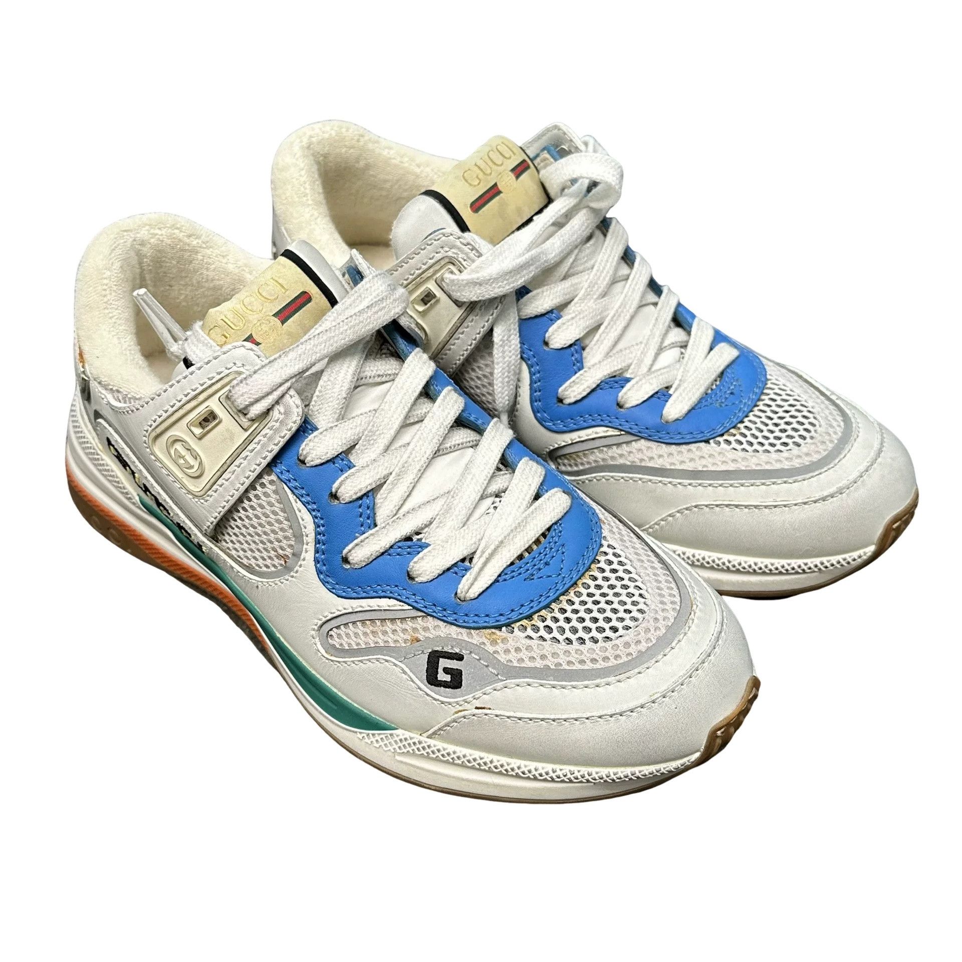 Gucci Gucci Multi-Color Mesh Low-Top Sneakers 36 Size US 6 / IT 36 - 1 Thumbnail