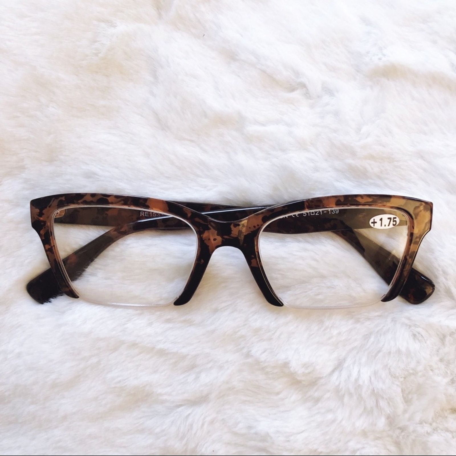 Other Brooke Brown Half Rim Rectangle Reader Glasses Size ONE SIZE - 6 Thumbnail