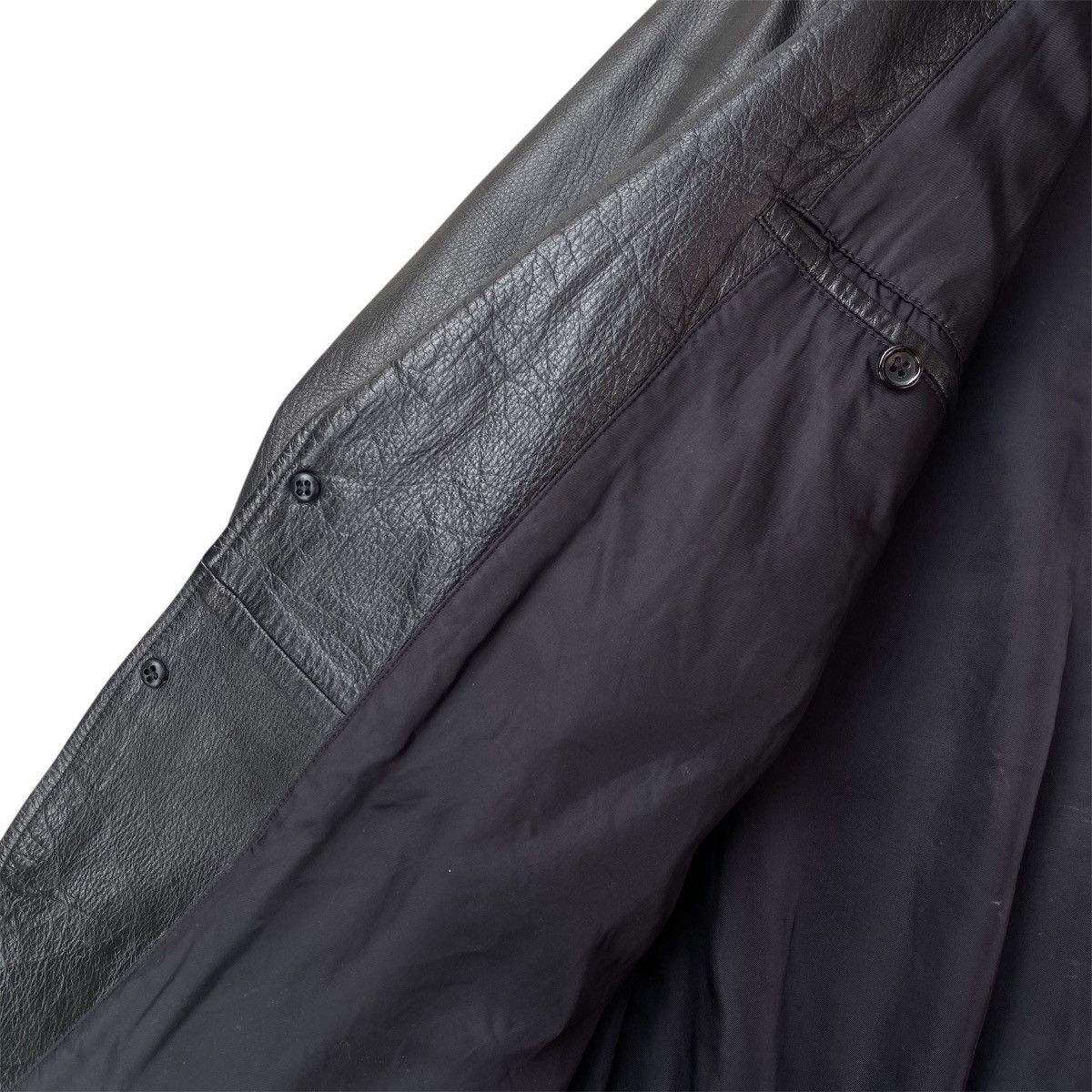 Comme des Garcons Vintage Comme des Garcons Tricot Leather Jacket. #F5 Size US L / EU 52-54 / 3 - 3 Thumbnail