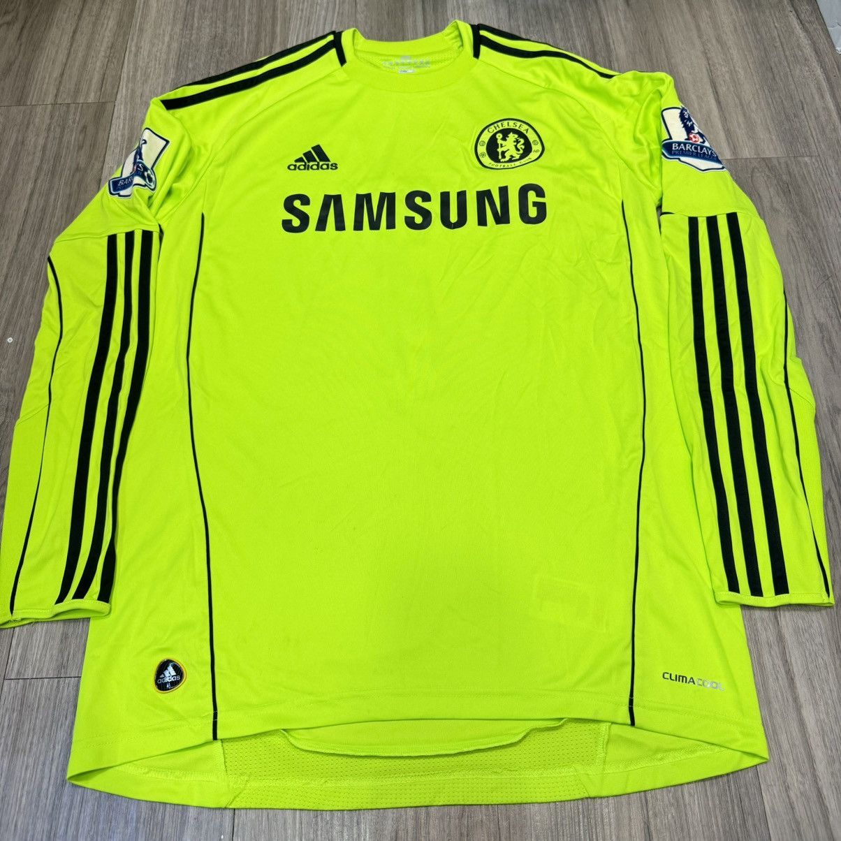 Adidas Chelsea 10/11 goalkeeper gk shirt #1 Cech Size US M / EU 48-50 / 2 - 1 Thumbnail