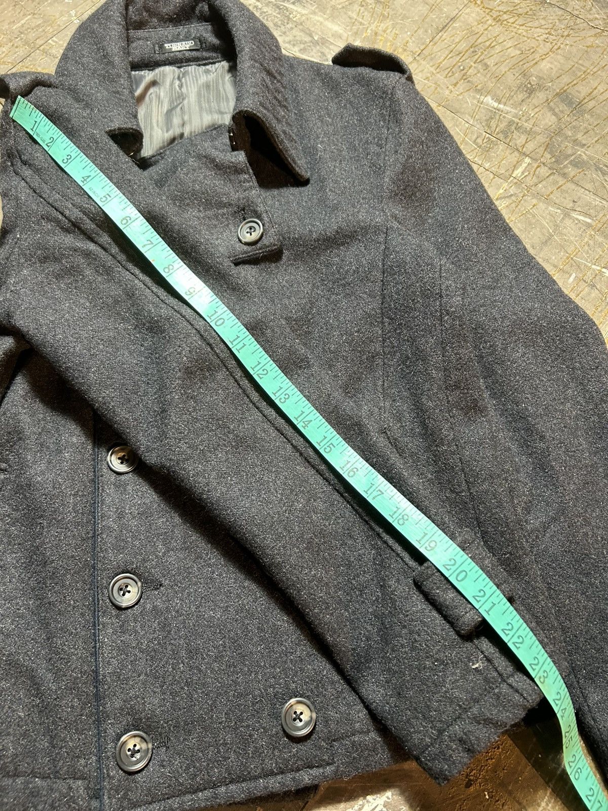 Tornado Mart Tornado Mart Japan Double Breasted Wool Coat Size L / US 10 / IT 46 - 20 Thumbnail