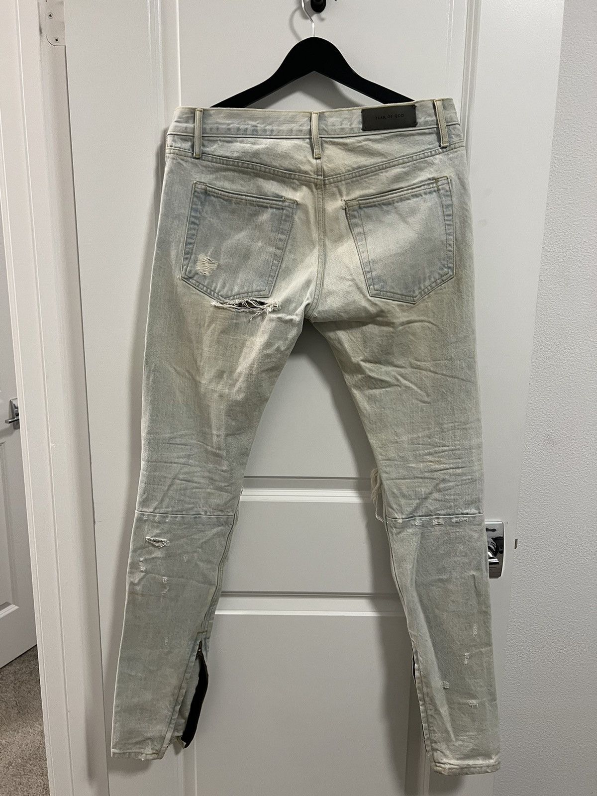Fear of God Fear of god 5th collection slim zip jeans Size US 32 / EU 48 - 2 Thumbnail