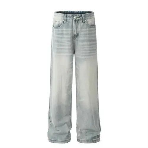 Jean Men's street ripple washed straight jeans y2k Size US 32 / EU 48 - 2 Thumbnail