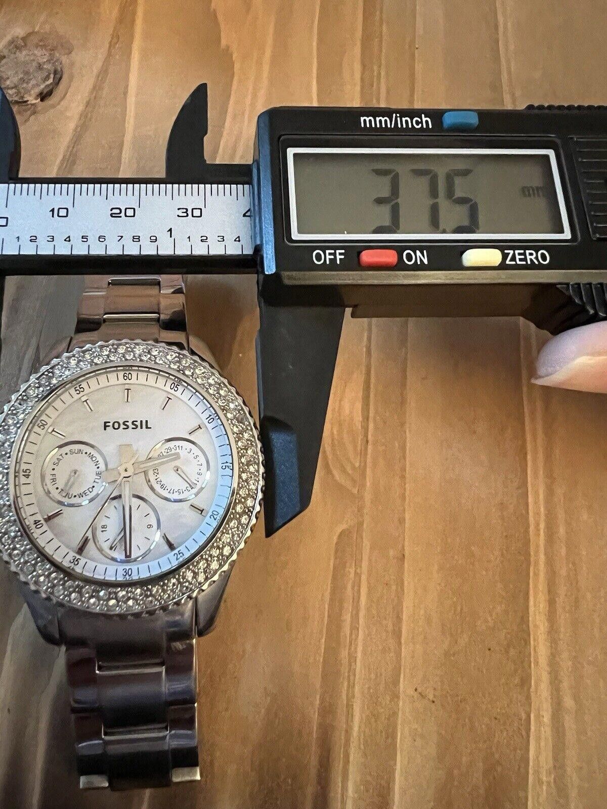 Fossil Fossil ES2860 Women's watch New Battery with Rhinestones Size ONE SIZE - 4 Thumbnail