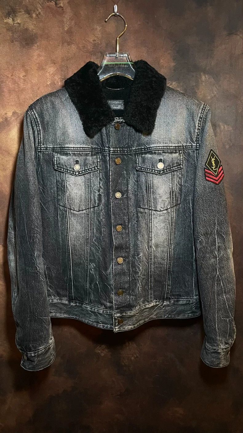 Saint Laurent Paris Saint Laurent Denim Fur Jacket Size US M / EU 48-50 / 2 - 1 Thumbnail