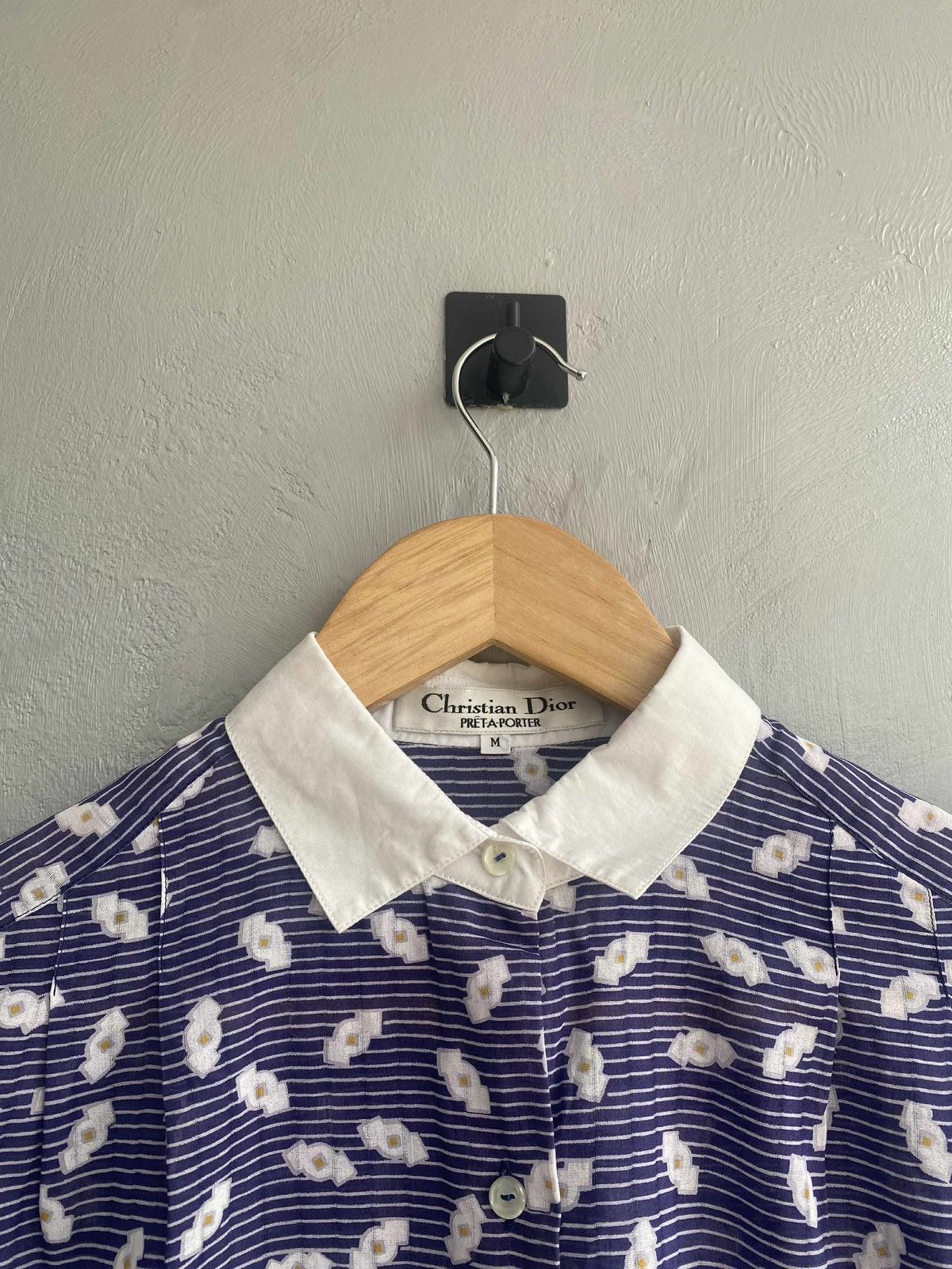 Dior Christian Dior Blue Striped Shirt Size US M / EU 48-50 / 2 - 4 Thumbnail