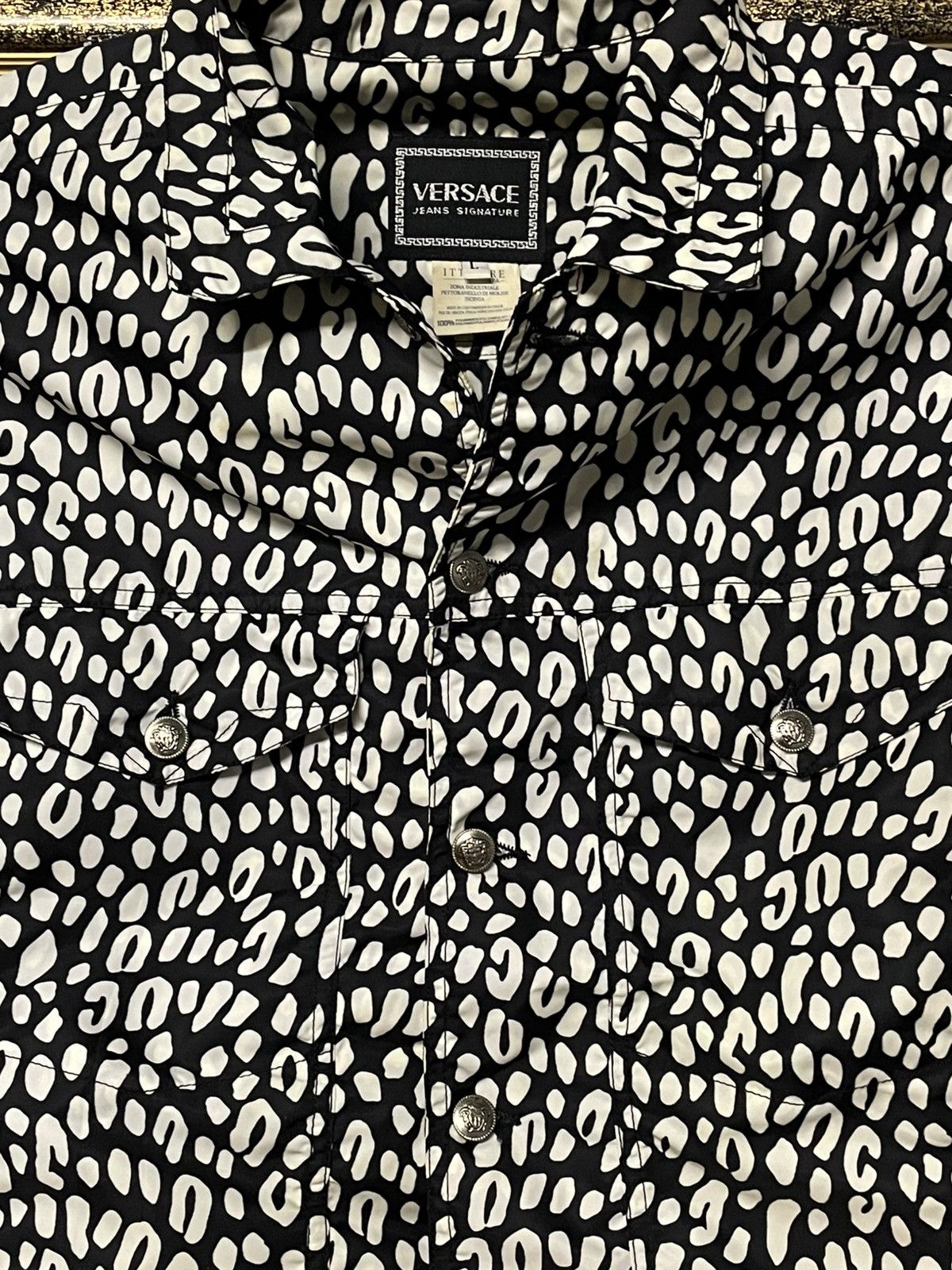 Versace Og Vintage Versace Animal Abstract Cropped High Fashion Look Size US L / EU 52-54 / 3 - 3 Thumbnail