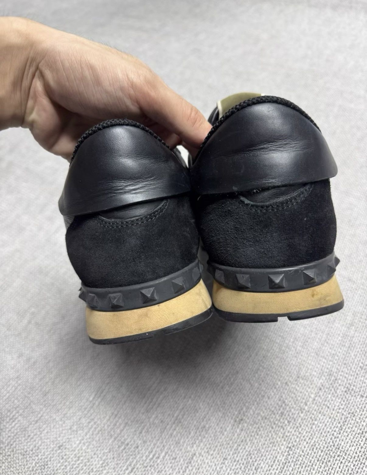 Valentino Valentino Black Studded Platform Sneakers Fair condition K37 Size US 9.5 / EU 42-43 - 7 Thumbnail